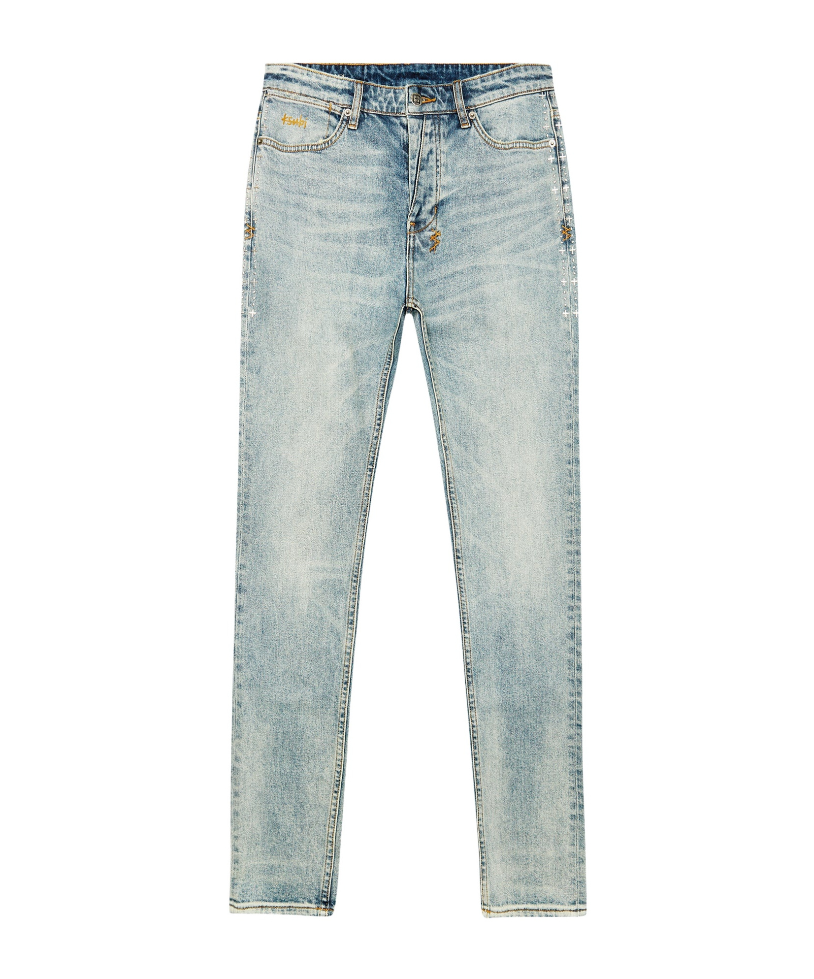 KSUBI EMBROIDERY SLIM JEANS PANTS 