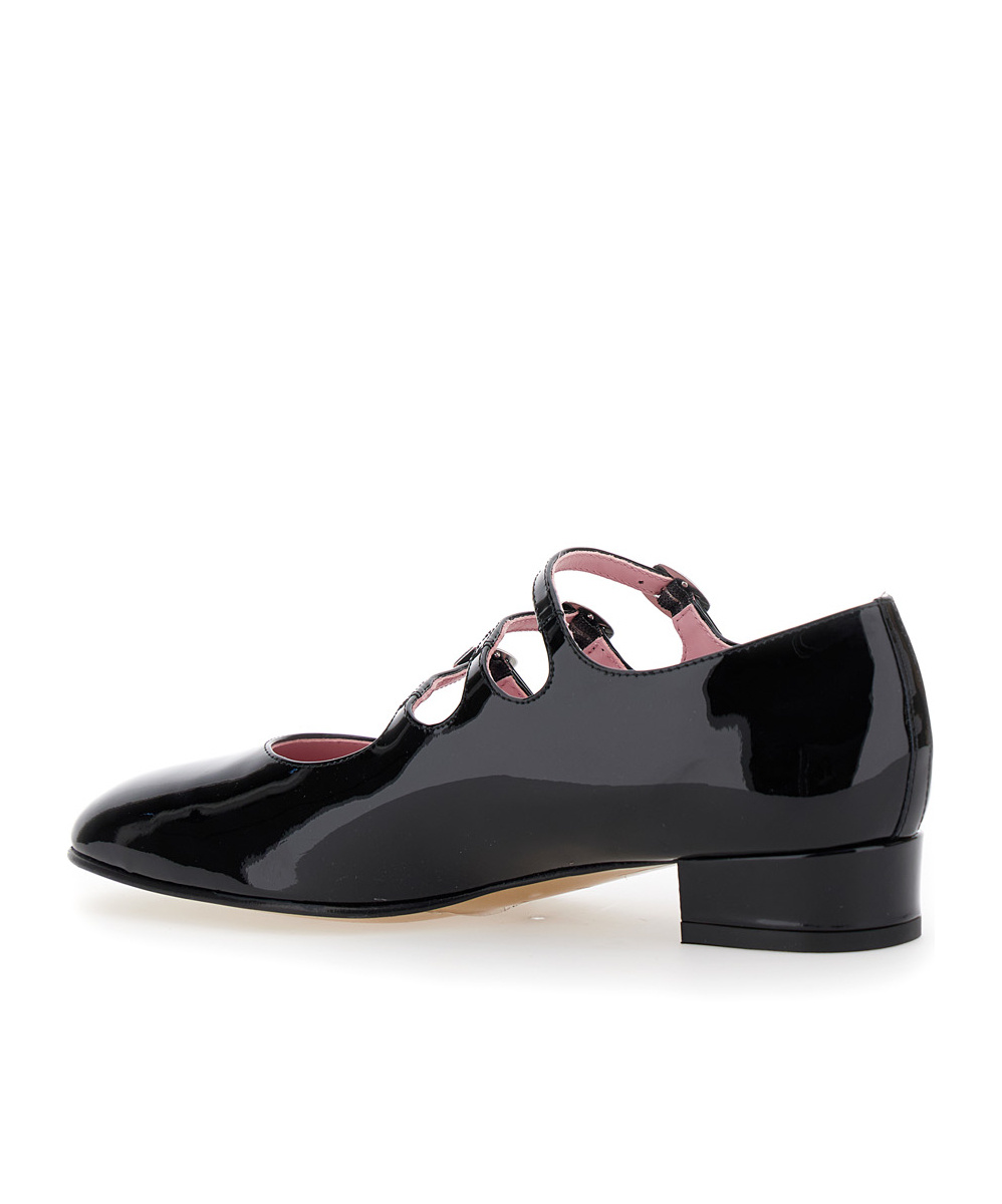 Carel Paris Timeless Mary Jane With Adjustable Straps And Low Heel In Black