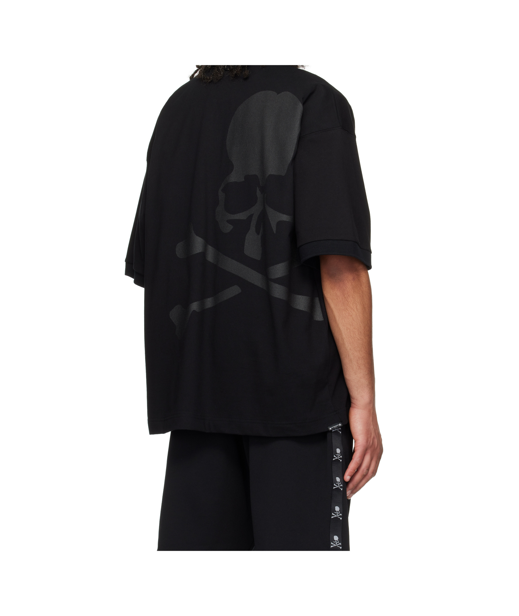 Mastermind Japan Black Boxy Skull Polo In Black