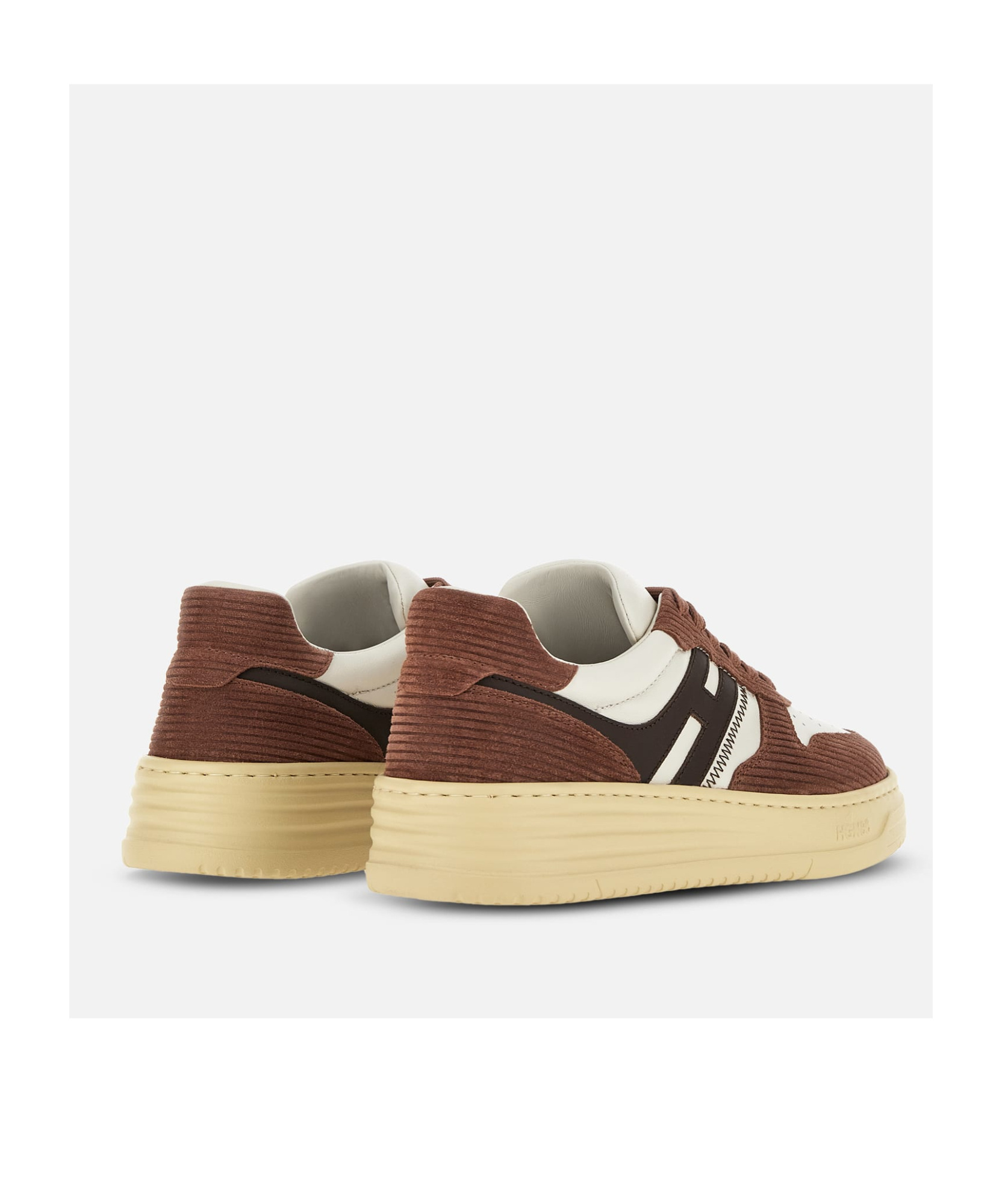 Hogan Sneakers H630 Brown In Leather In Nude