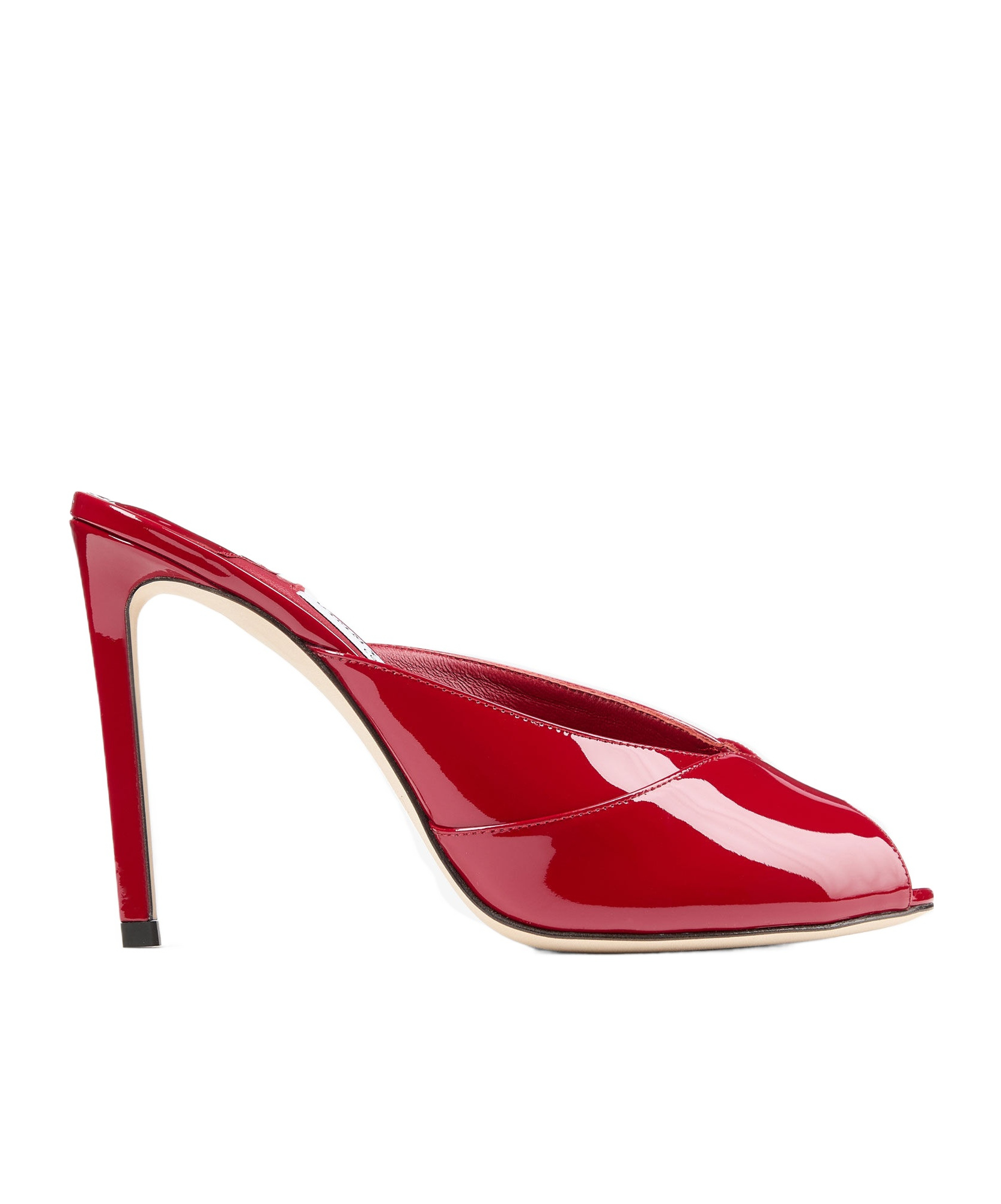 Jimmy Choo Brigitte 100mm Patent Leather Mule Pumps In Animal Print