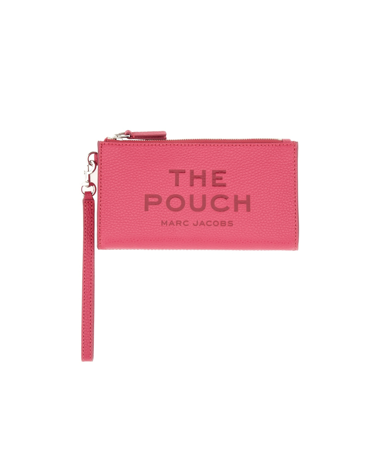 Marc Jacobs The Logo Embossed Zipped Pouch In Red