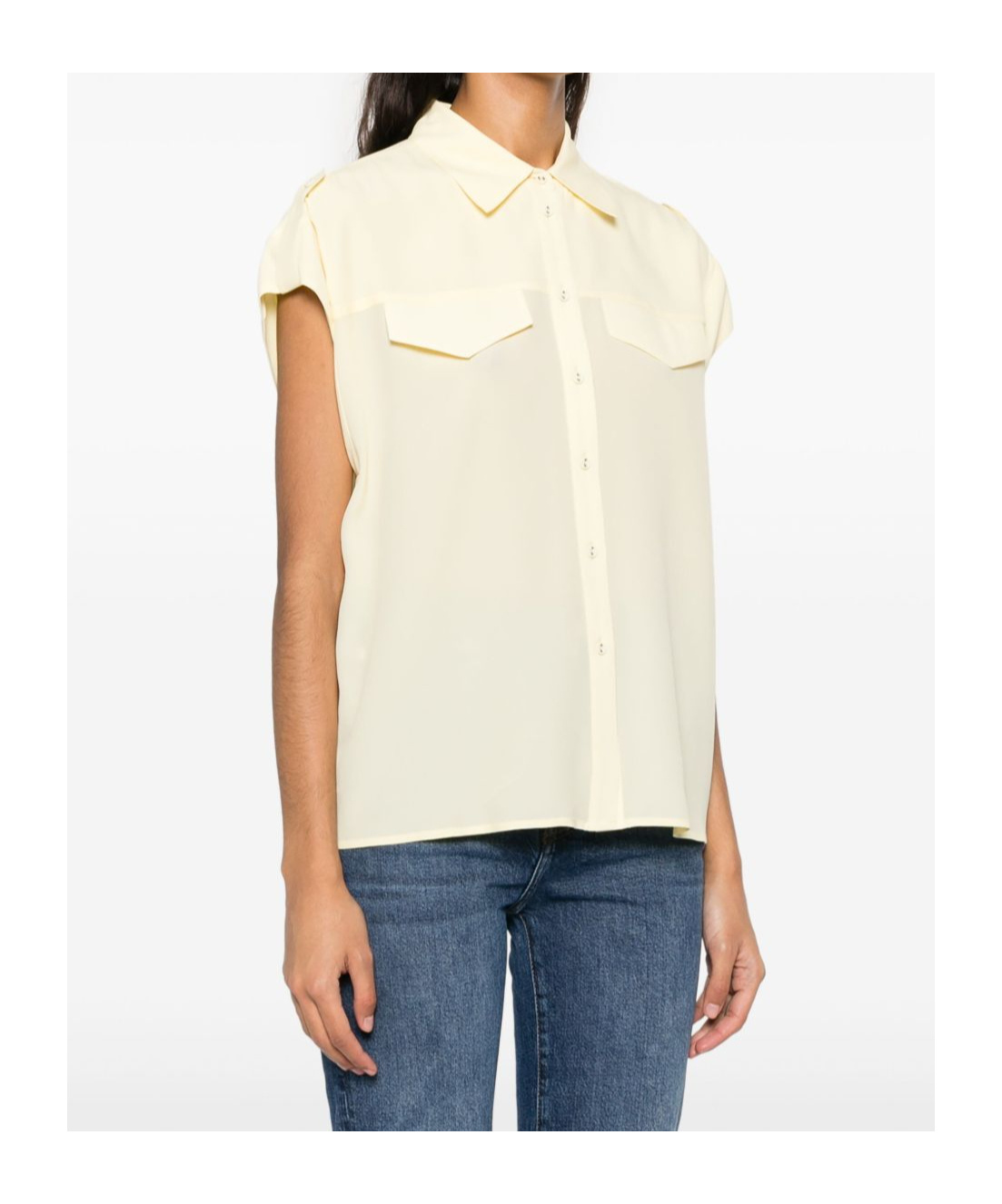 Shop Twinset Cap-sleeved Shirt