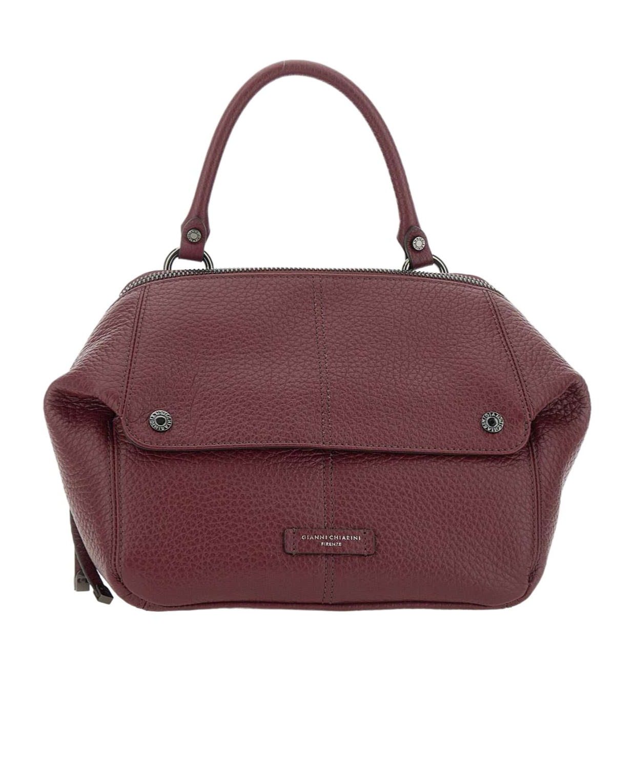 Gianni Chiarini Logo Patch Top Handle Bag In Purple
