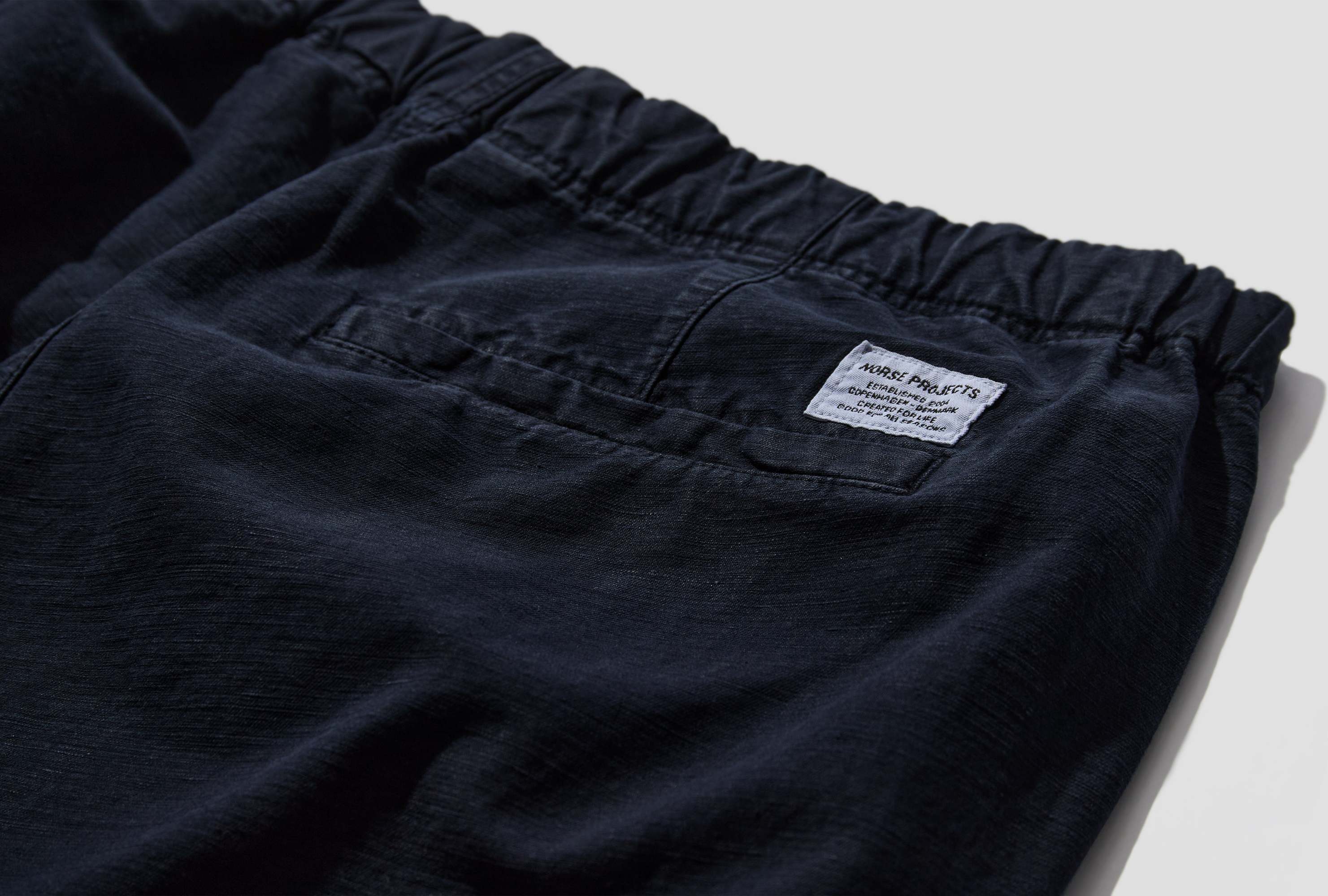 Norse Projects Elastic Waist Casual Pants In Blue