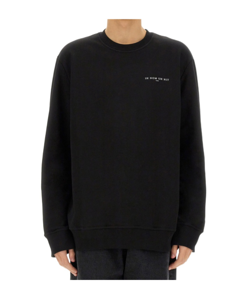 Ih Nom Uh Nit Crown Mask Print Sweatshirt In Black