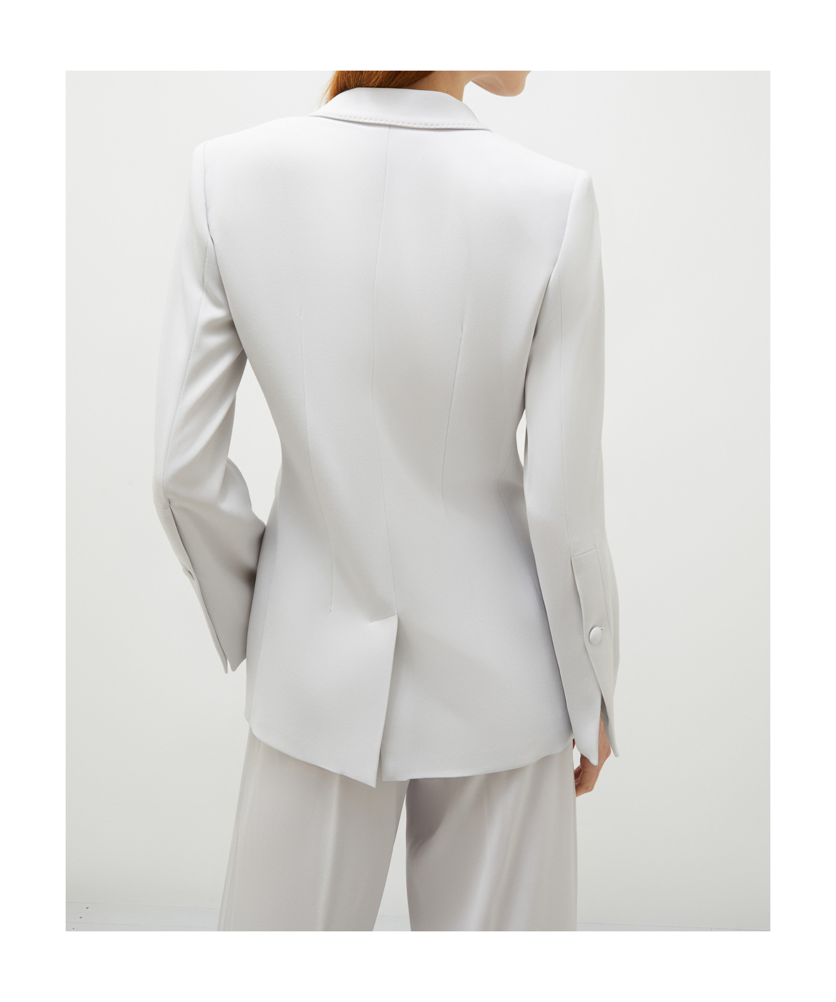 MARELLA ELEGANT CADY CRÊPE JACKET - ICE