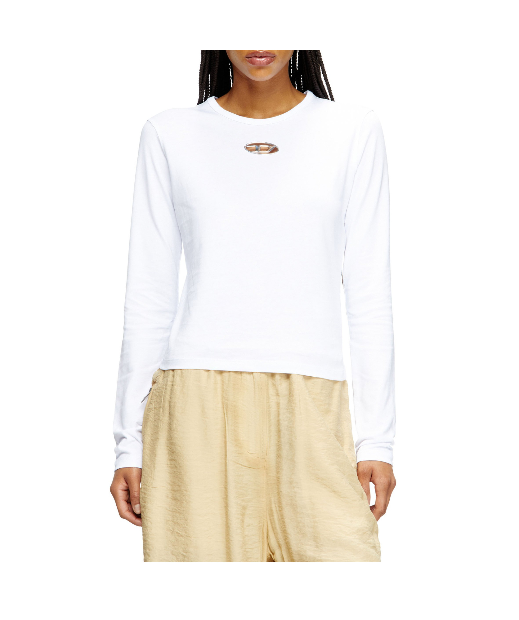 Diesel Long-sleeve Top With Oval D Cut-out