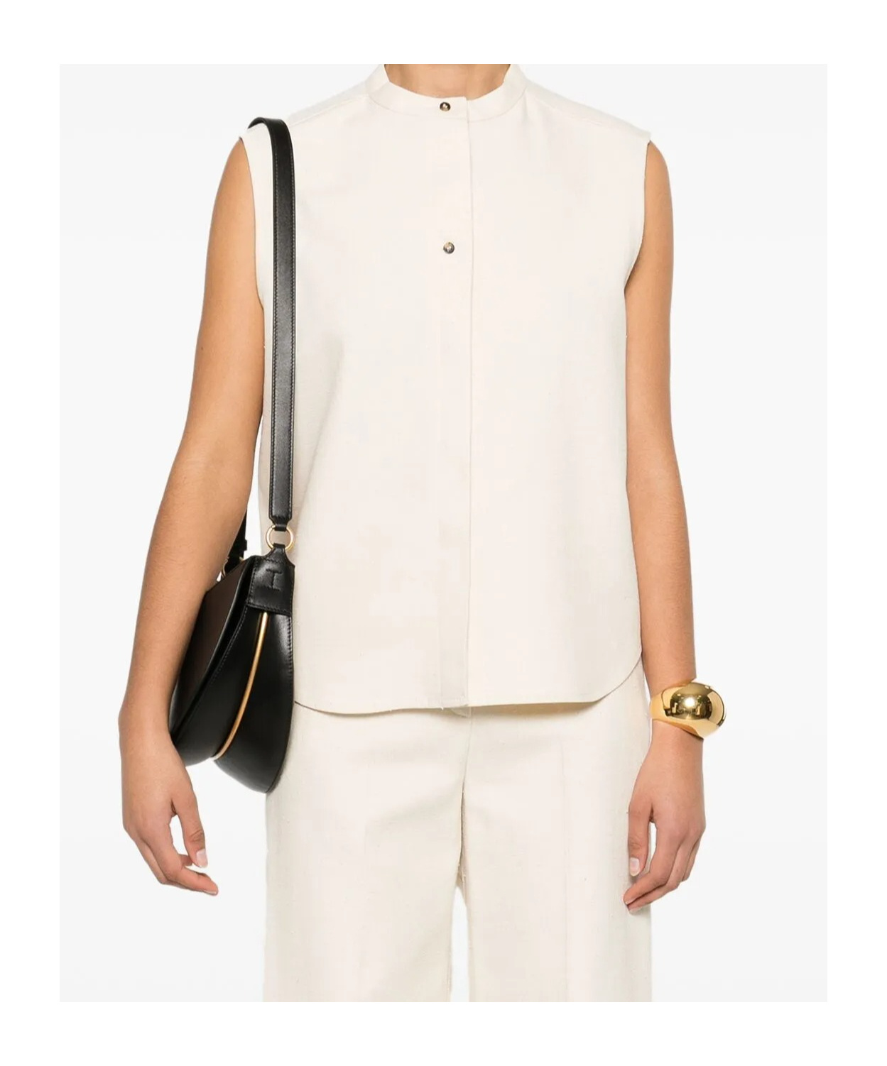 Shop Loulou Studio Lino Top In White