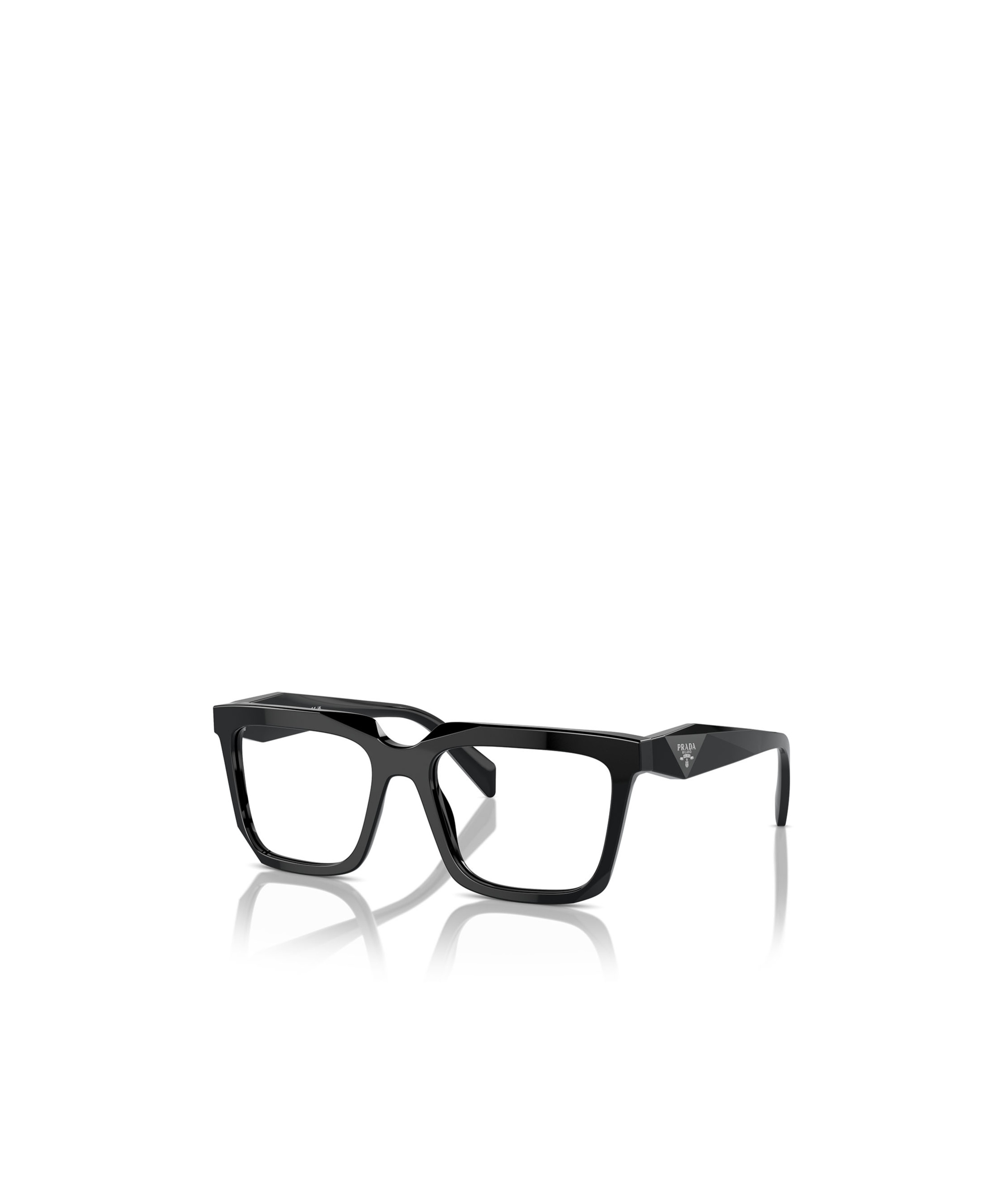 Prada Eyewear Rectangular Frame Glasses In Black