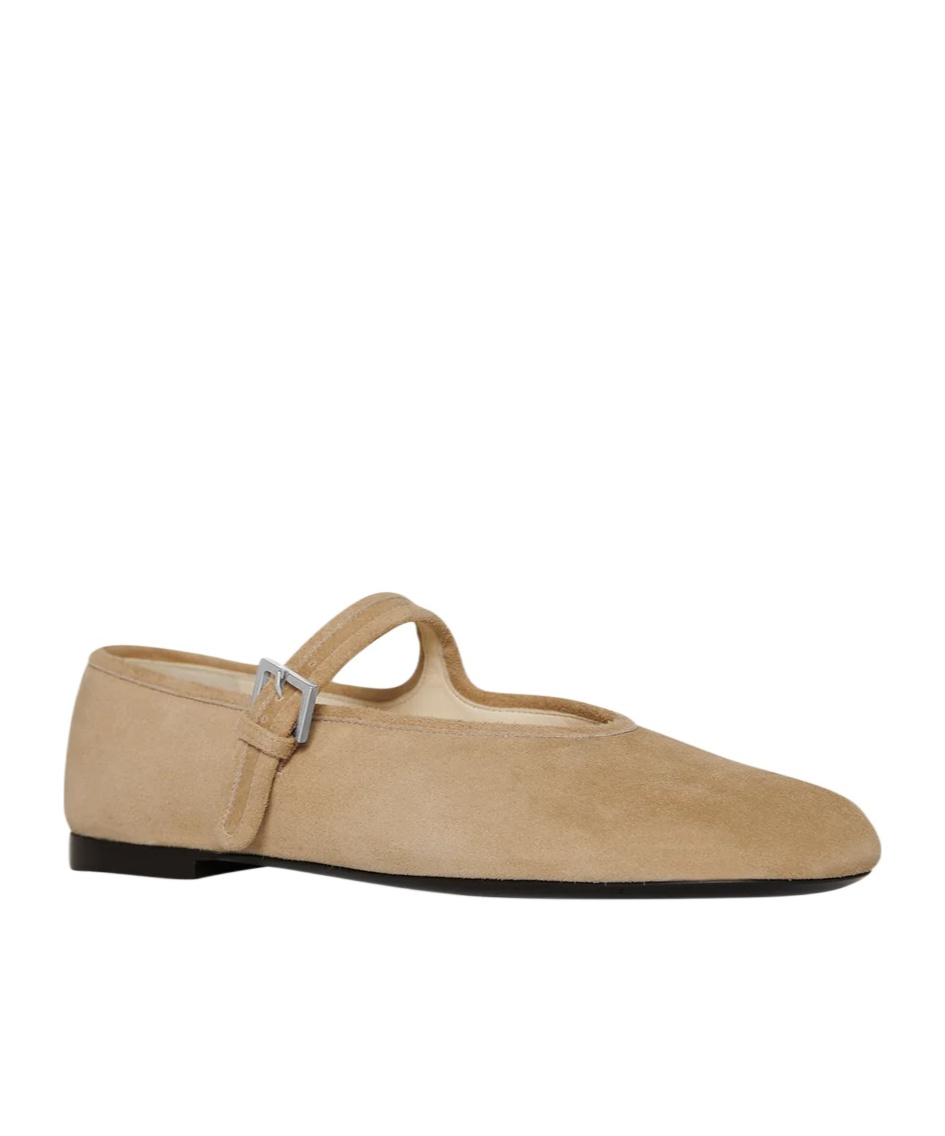 The Row Boheme Mj Round-headed Mary Jane Shoes In Nude