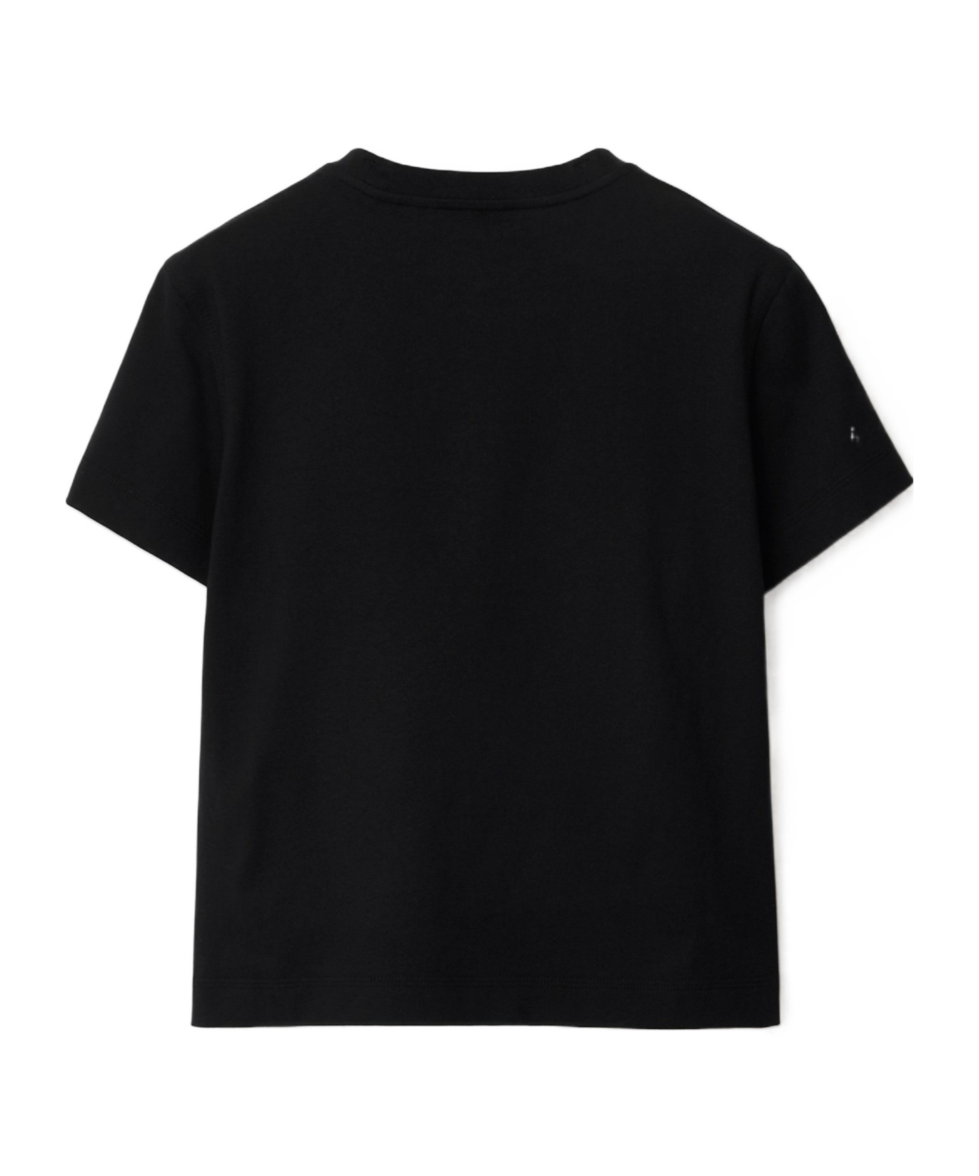 Burberry Crystal-embellished Cotton T-shirt In Black
