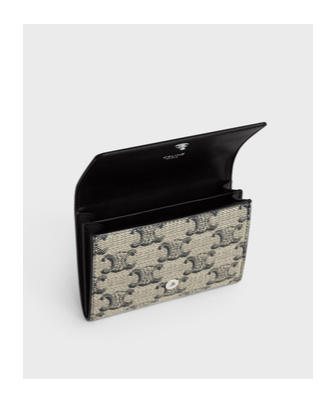 Celine Trimphe Business Card Holder In Nude