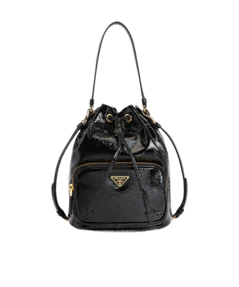 Prada Borsa A Secchiello Re-edition 1978 In Re-nylon Nero Donna In Black