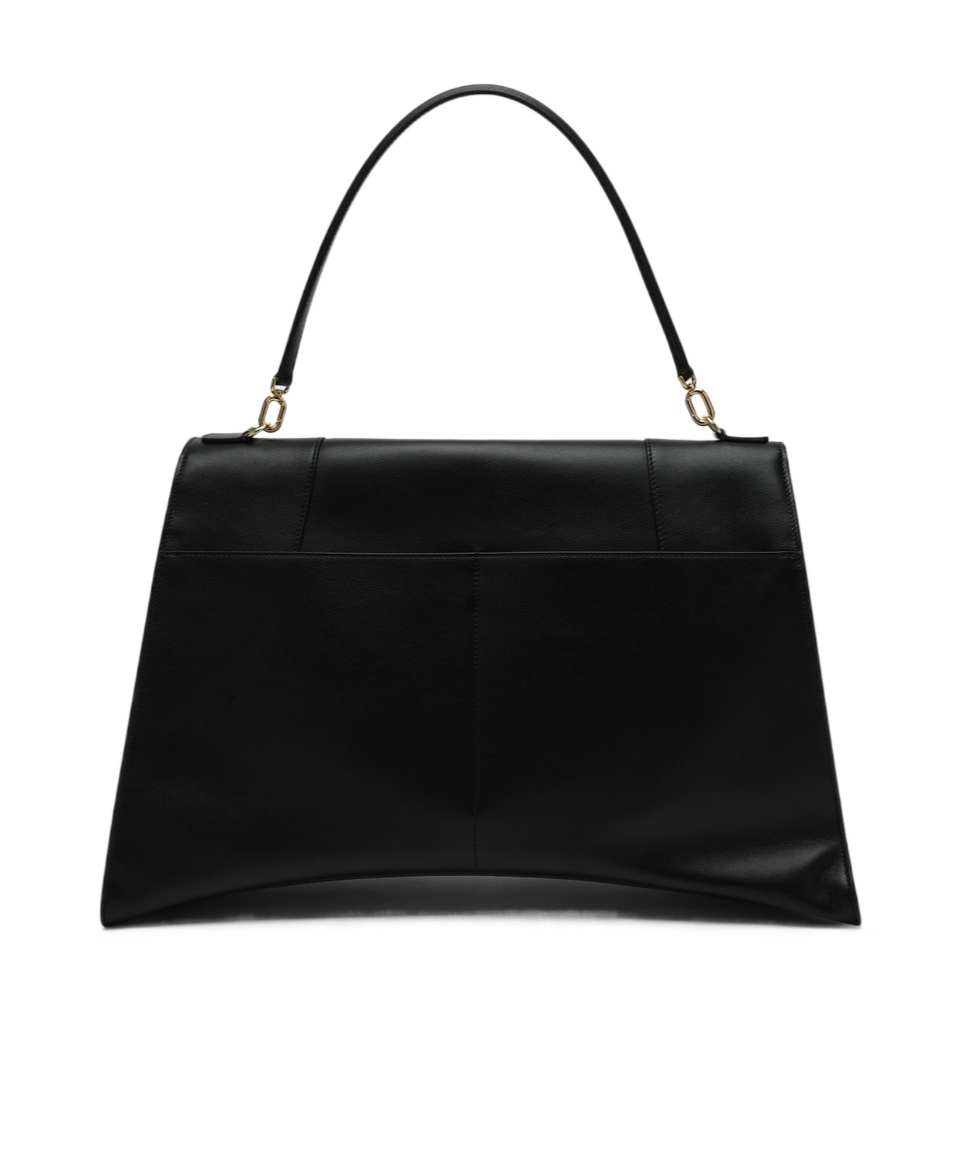 Balenciaga Top Handle Shoulder Bags With Gold-tone Hardware In Black