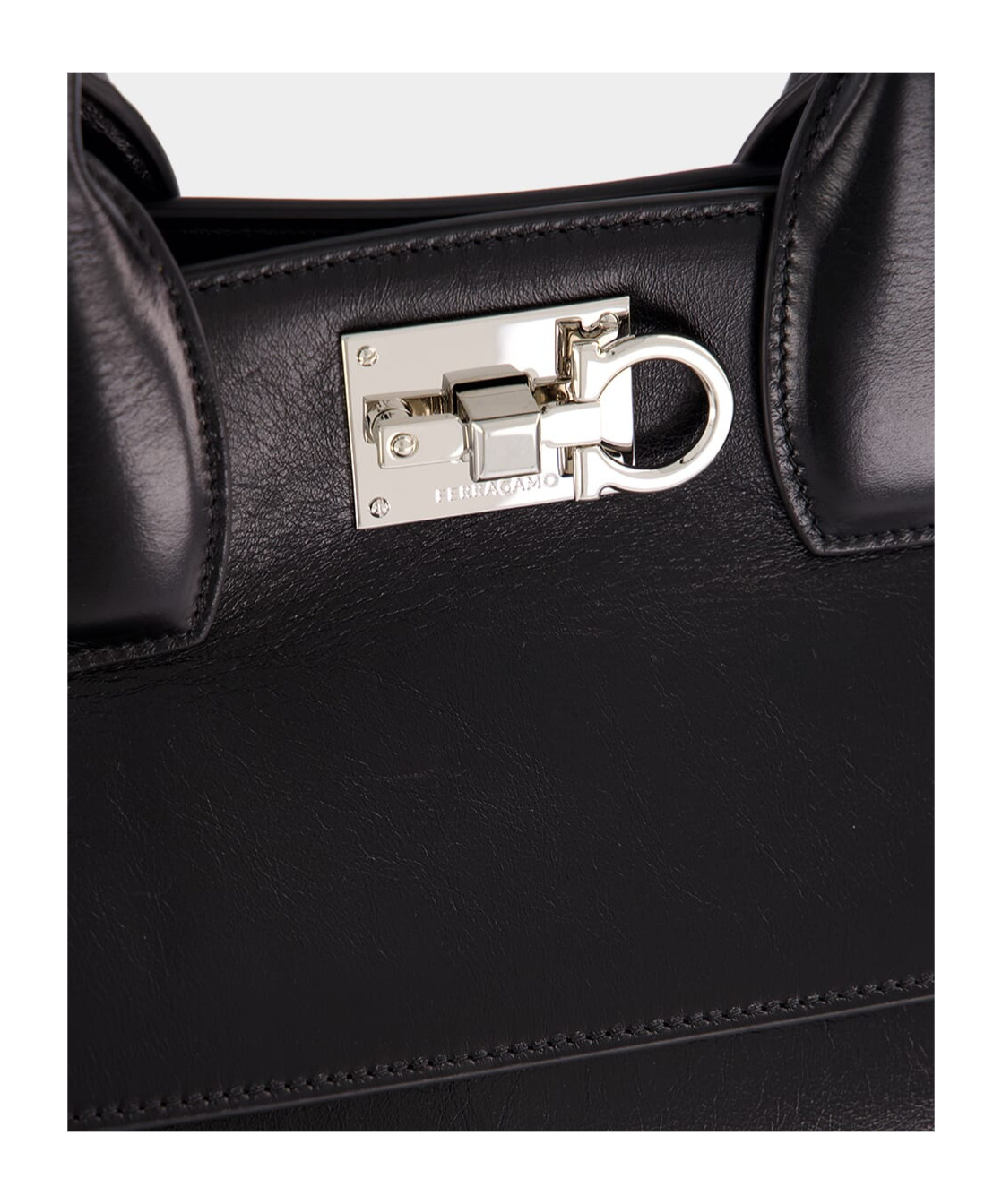 Ferragamo Small Studio Shoulder Bag In Black