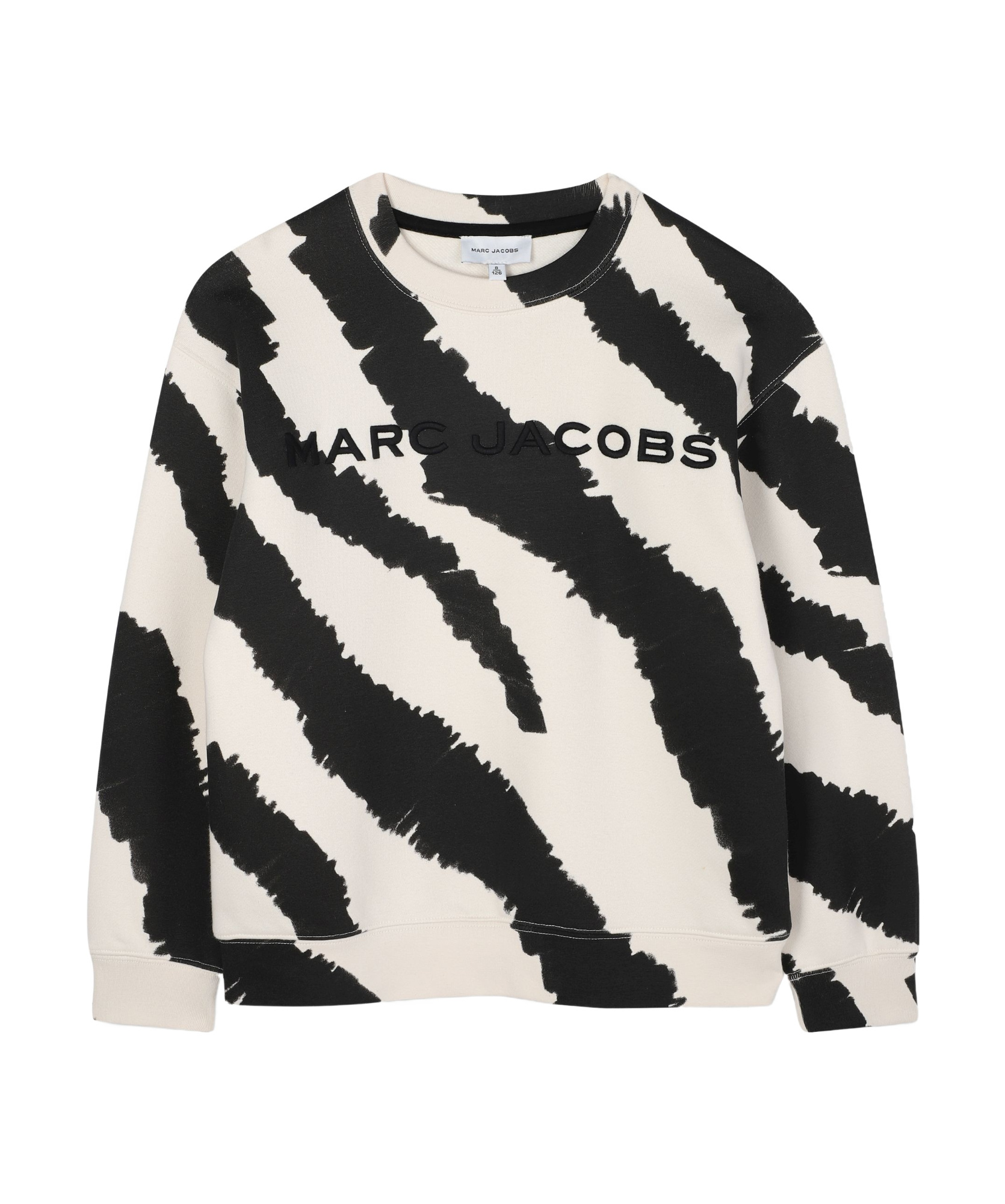 Marc Jacobs Zebra-print Sweatshirt In White