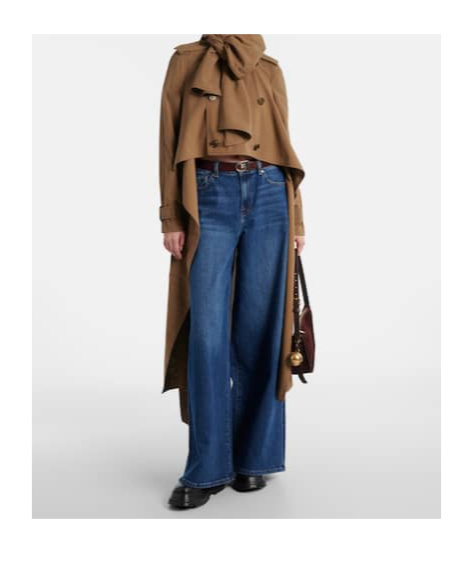 7 For All Mankind Marie Wide-leg Jeans In Blue