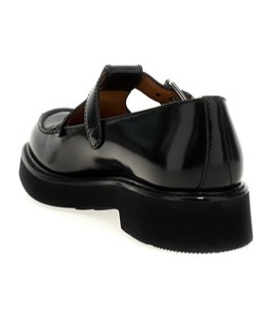 Church's Black Buckle Strap Loafers In Black