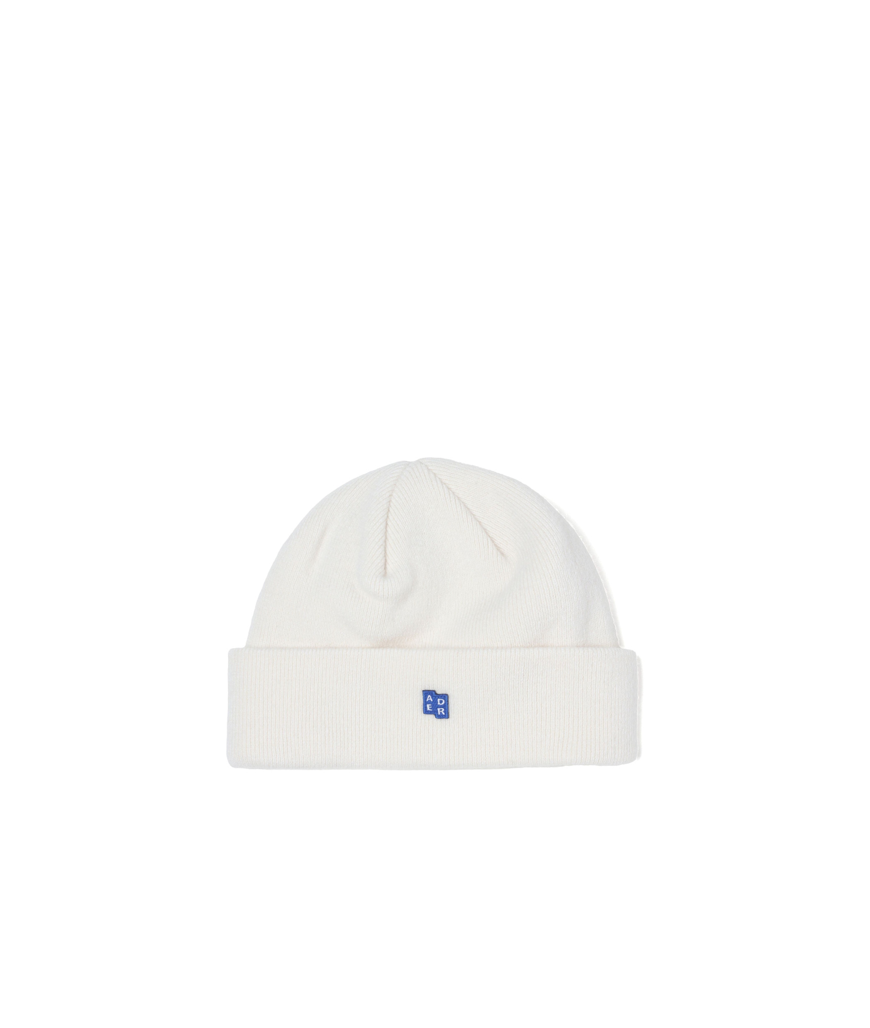 Shop Ader Error Logo Decal Knitted Wool Hat In White
