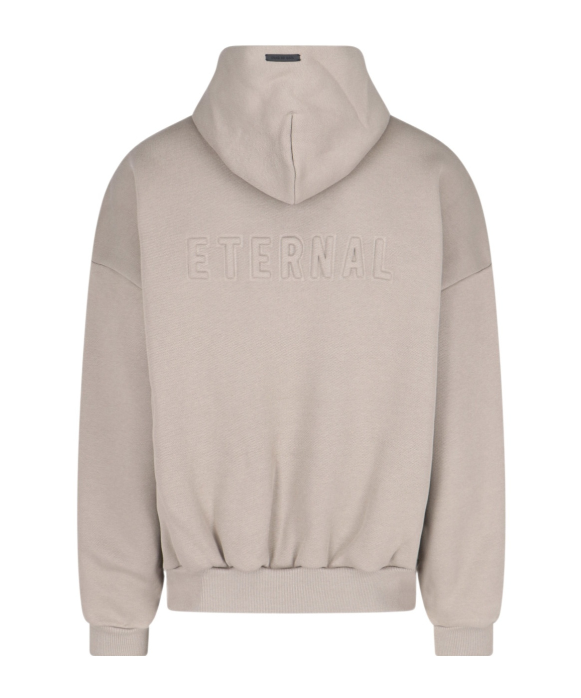 Fear Of God Mens Dropped-shoulders Two-slip-pockets Cotton And Cashmere Hoody Dusty Beige In Gray