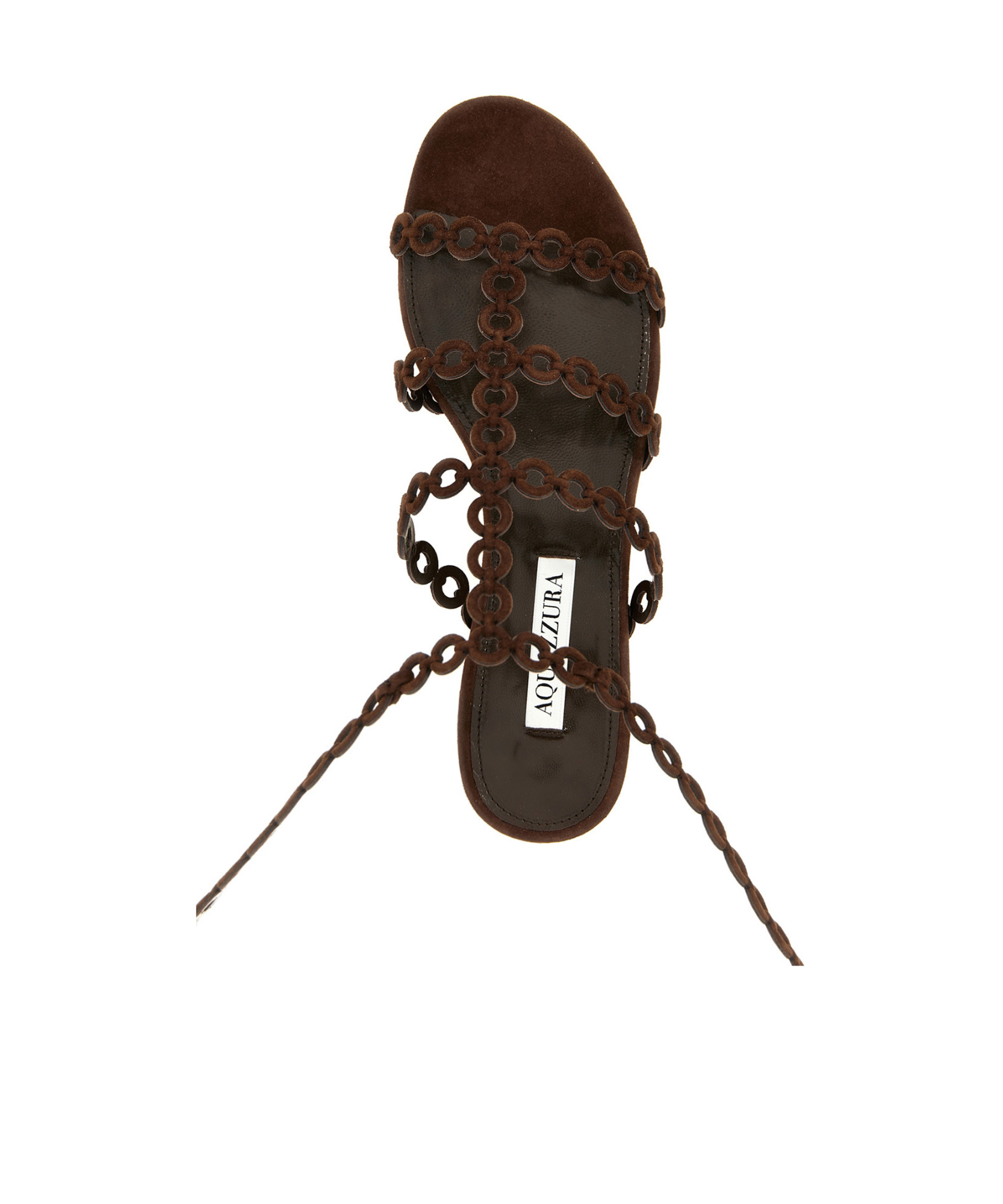 Aquazzura 'eternal Chain Gladiator' Sandals In Black