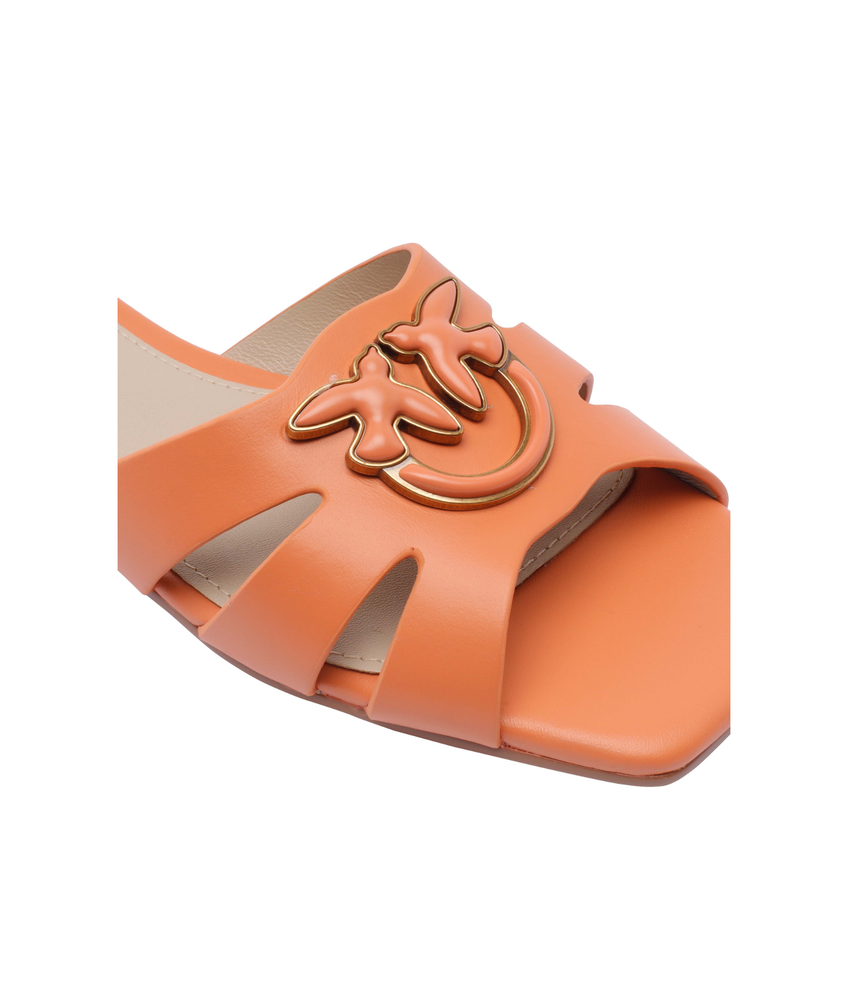Shop Pinko Marli Slides In Pink