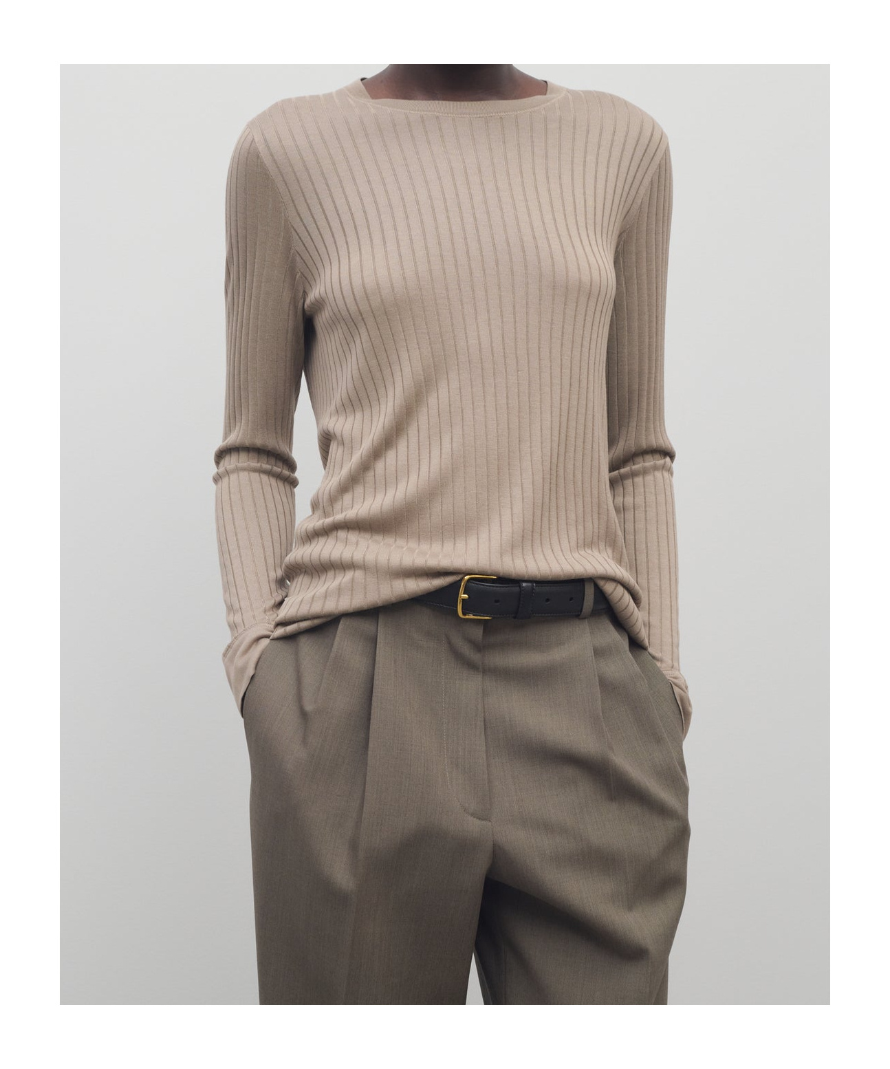 The Row Cappuccino Viscose Blend Top