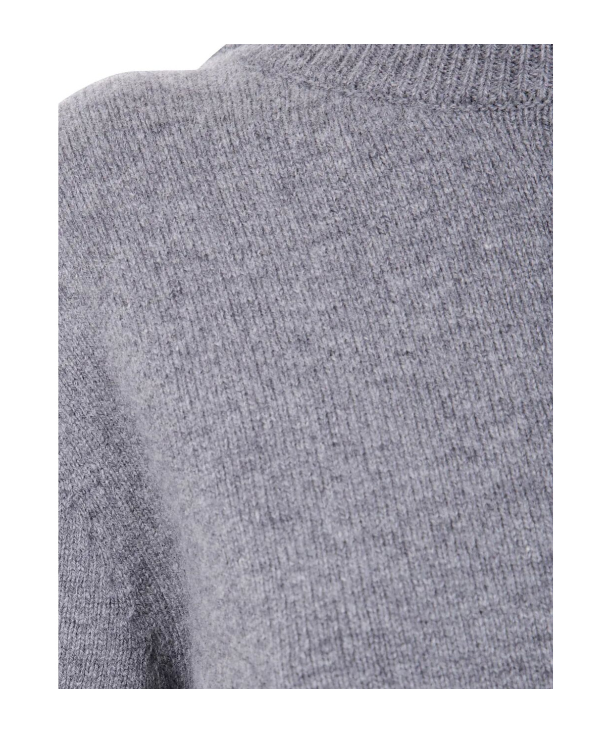 Rohe Two-way Deconstructed Wool-cashmere Sweater In Gray
