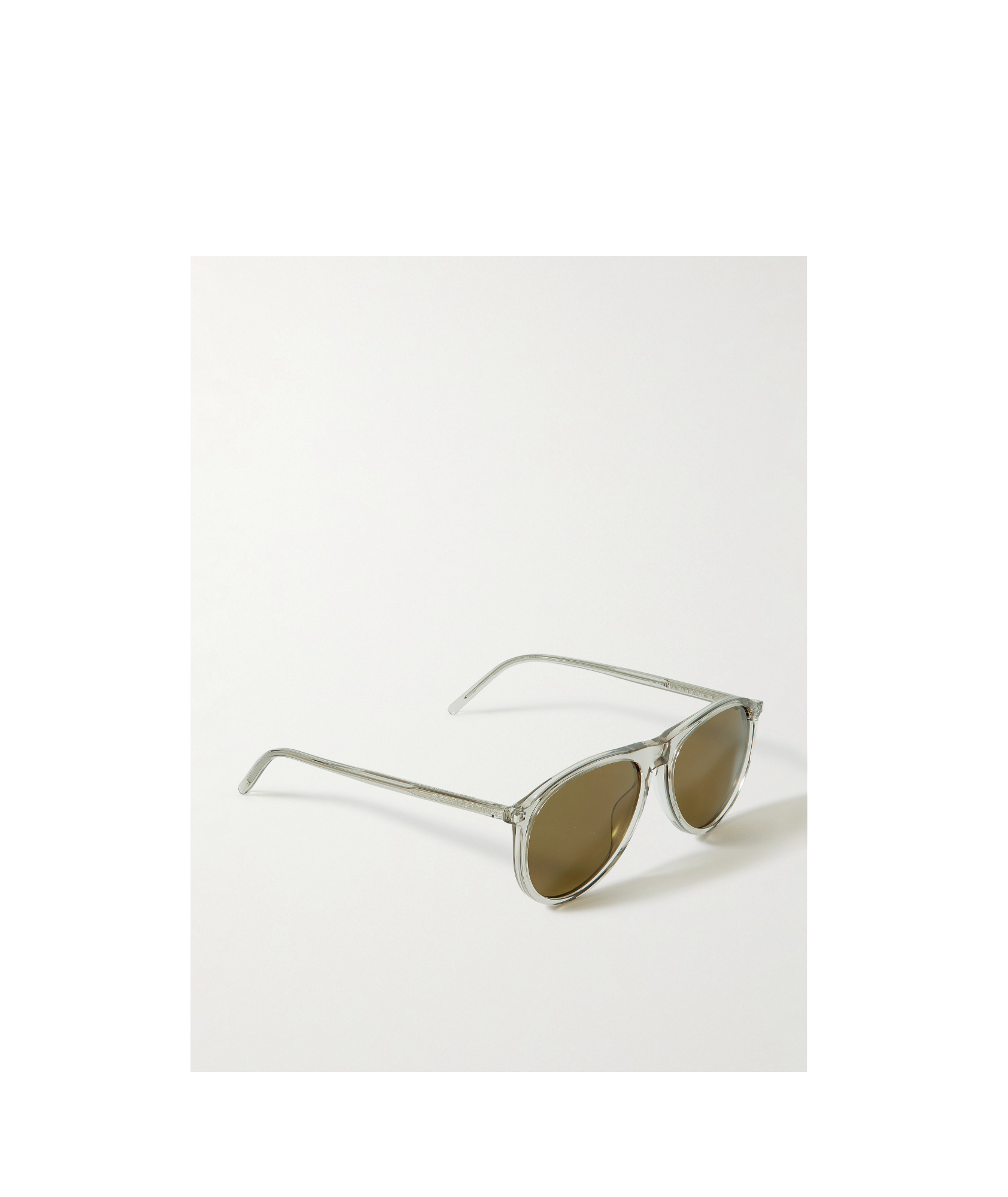 Saint Laurent Eyewear Aviator Sunglasses In Green