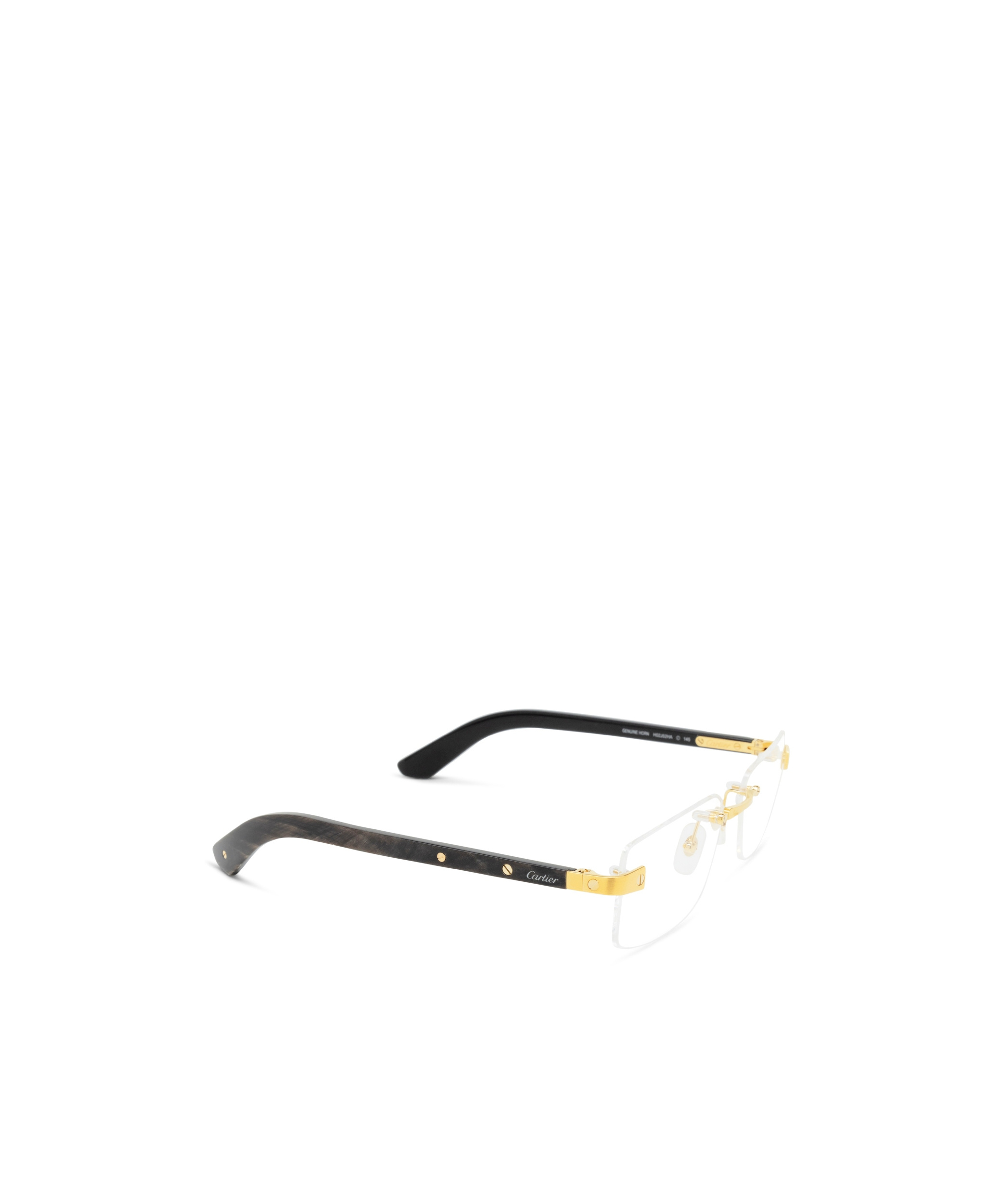 Cartier Santos De Rectangle Frameless Glasses In White