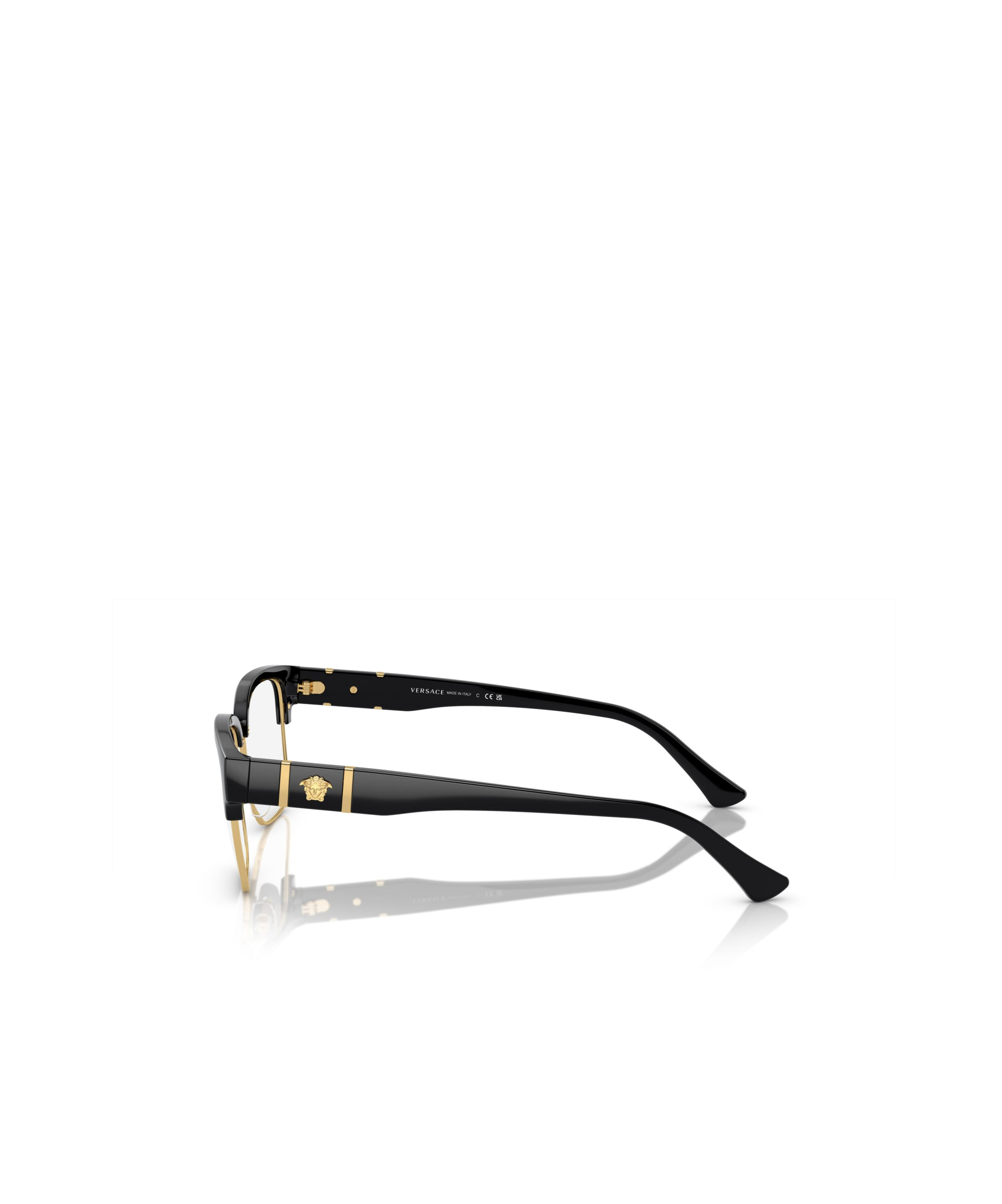 Versace Geometrically Framed Flat Mirror In Black