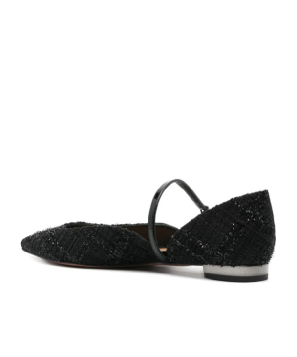 Shop Aquazzura Bellezza Ballet Flats In Black