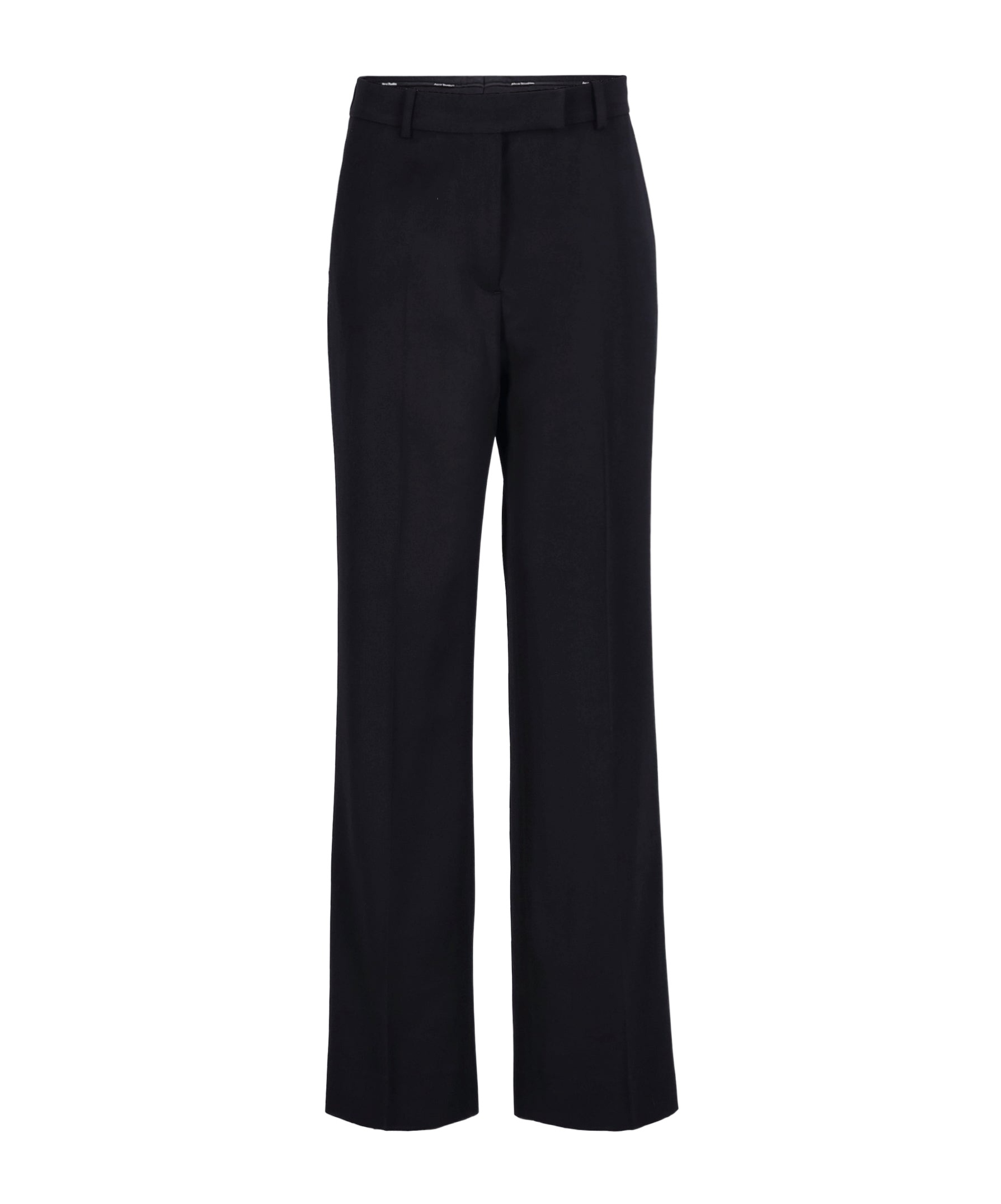 Acne Studios Belt Loop Casual Pants In Black