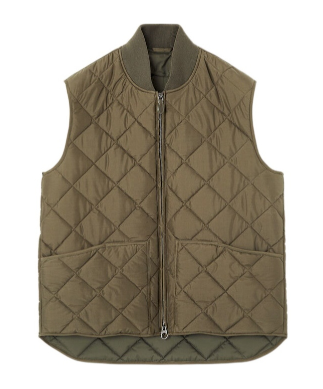 Loro Piana Diamond Quilted Vest In Gray