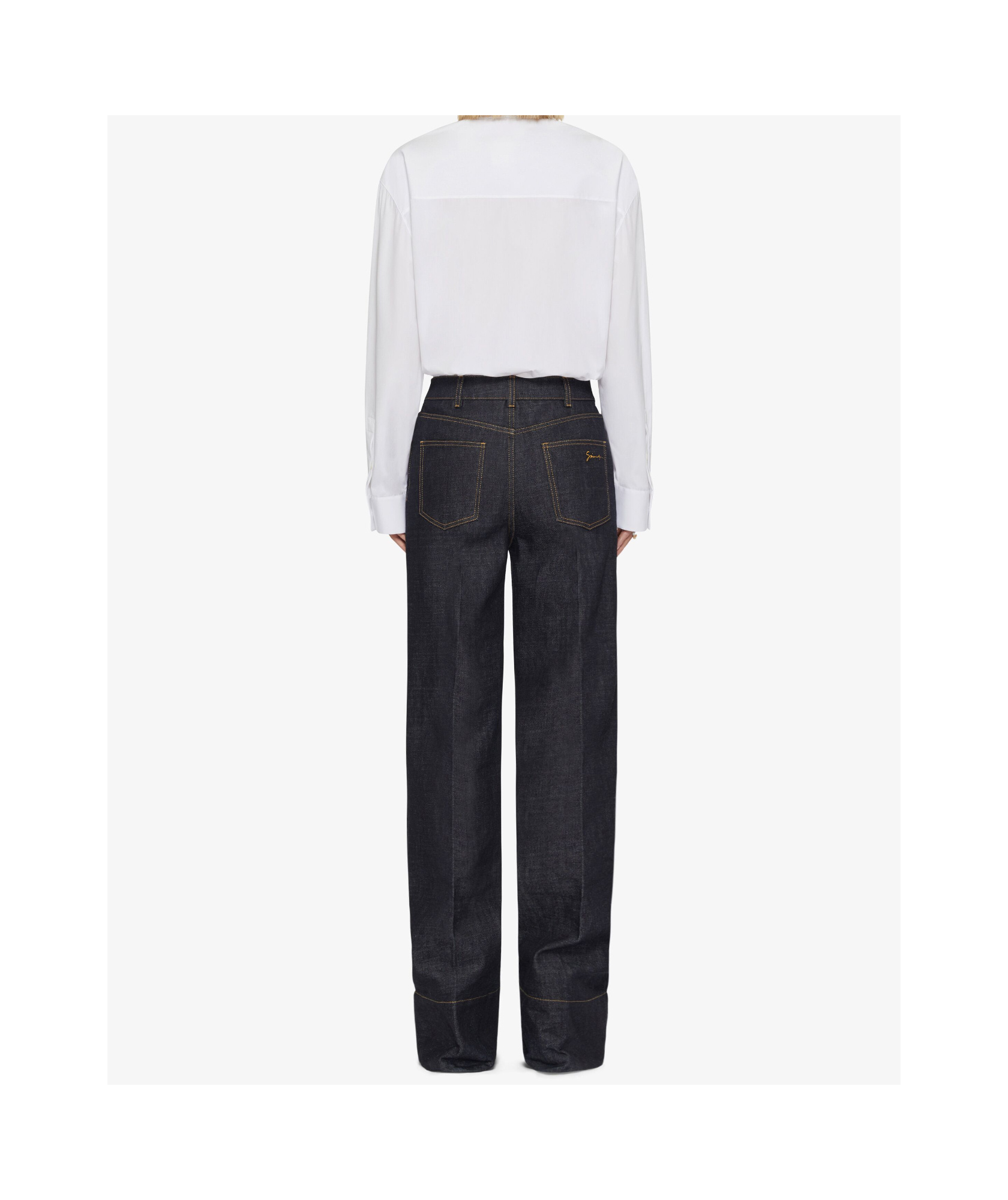Givenchy Chemise Oversize En Coton Avec Cristaux Et Perles In White