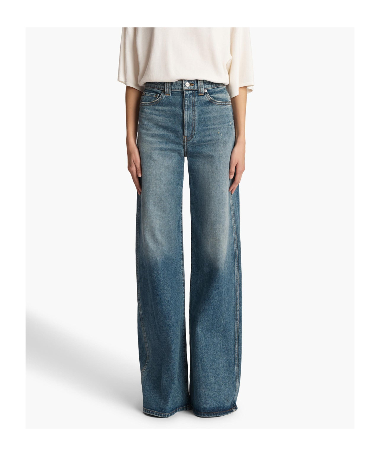 KHAITE FLARED JEANS