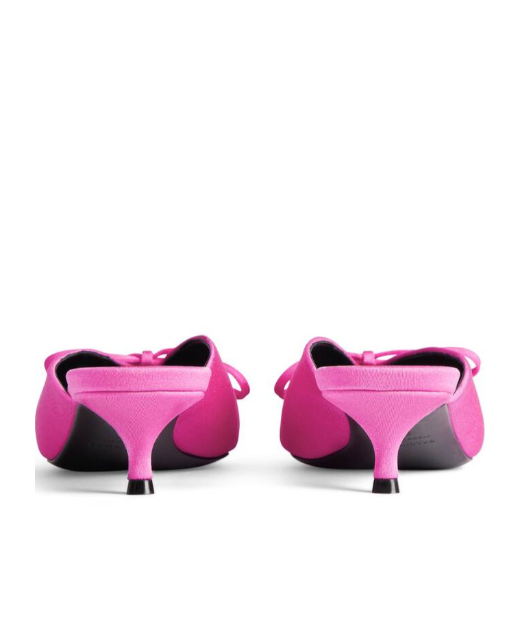 Shop Balenciaga Women's Knife Bow 40mm Mule In Pink