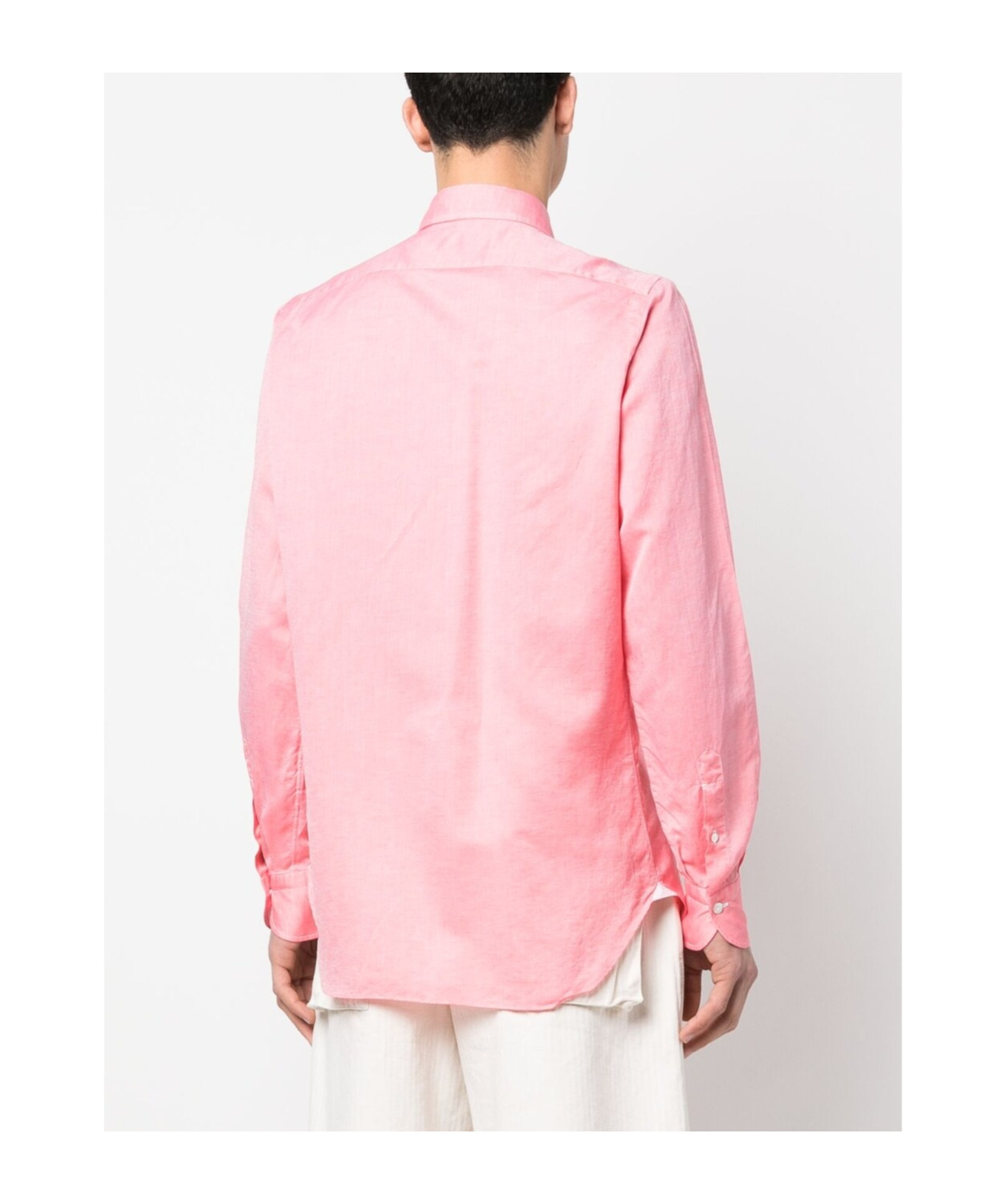 FINAMORE 1925 NAPOLI PLAIN LONG-SLEEVE SHIRT
