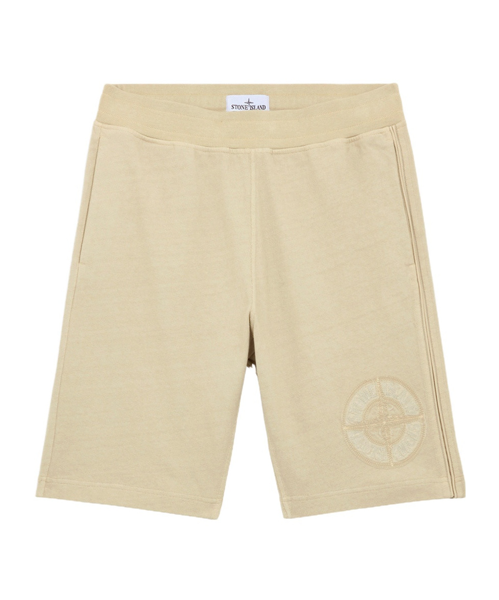 Stone Island Bermuda Shorts In White