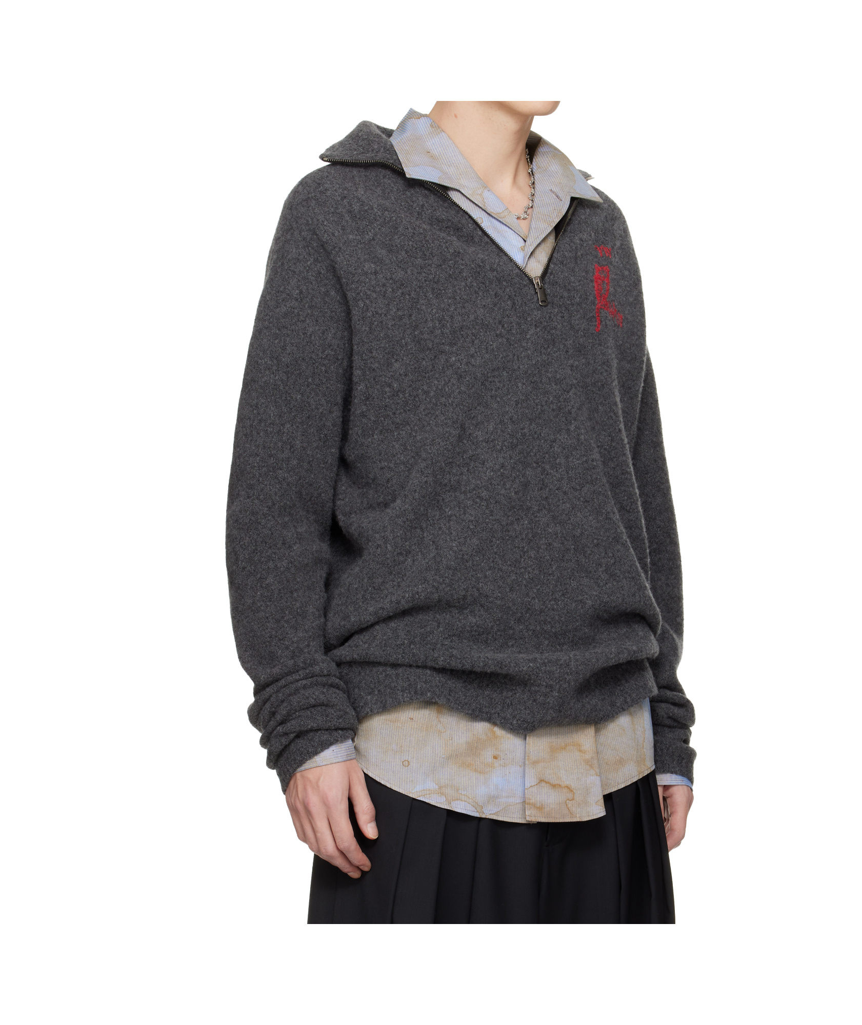 Vivienne Westwood Logo Track Jacket In Gray