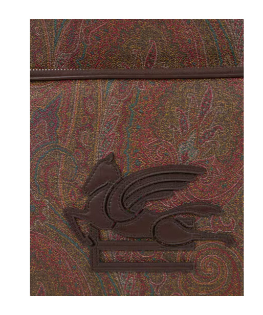 Etro Essential Paisley Backpack In Brown