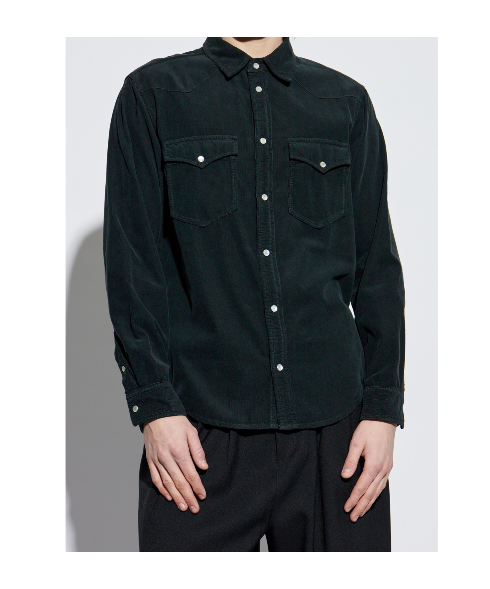 Isabel Marant Long-sleeved Shirt In Black