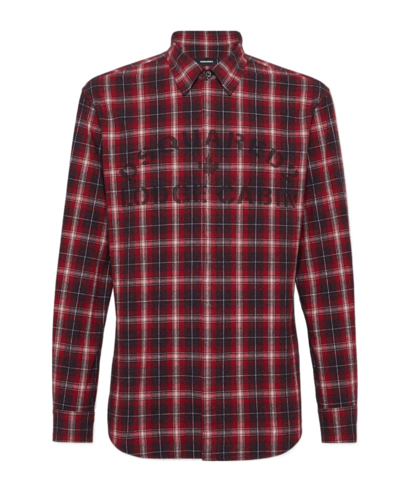 Shop Dsquared2 Plaid Button-front Shirt In Red