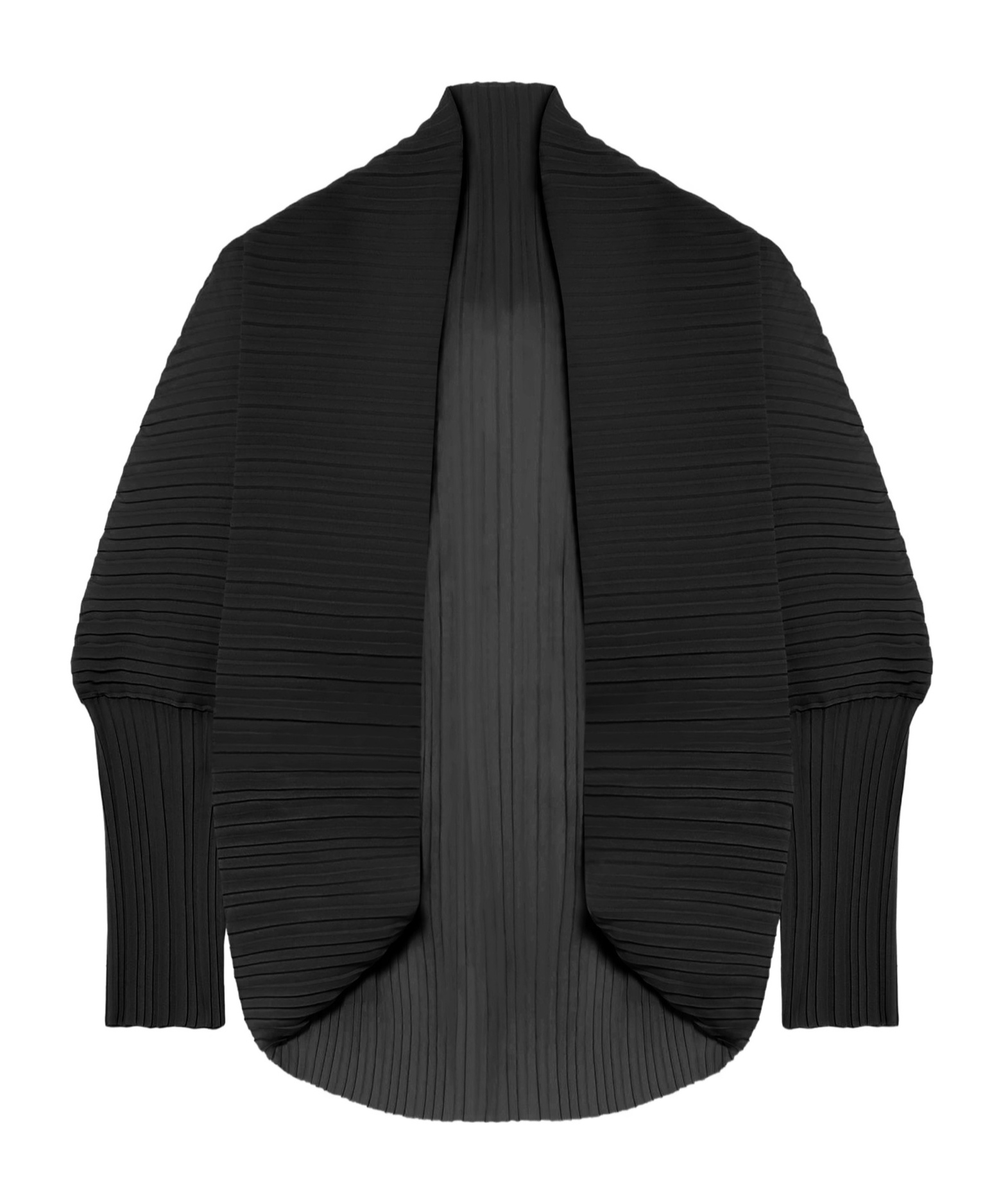 Shop Max Mara Pleated Casual Jacket In Black