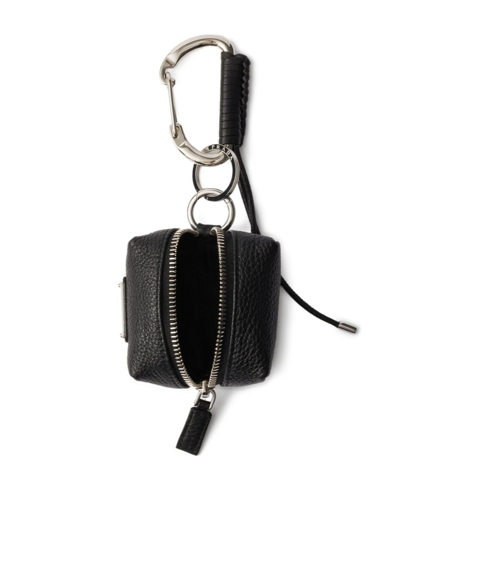 Prada Black Leather Bag Charm
