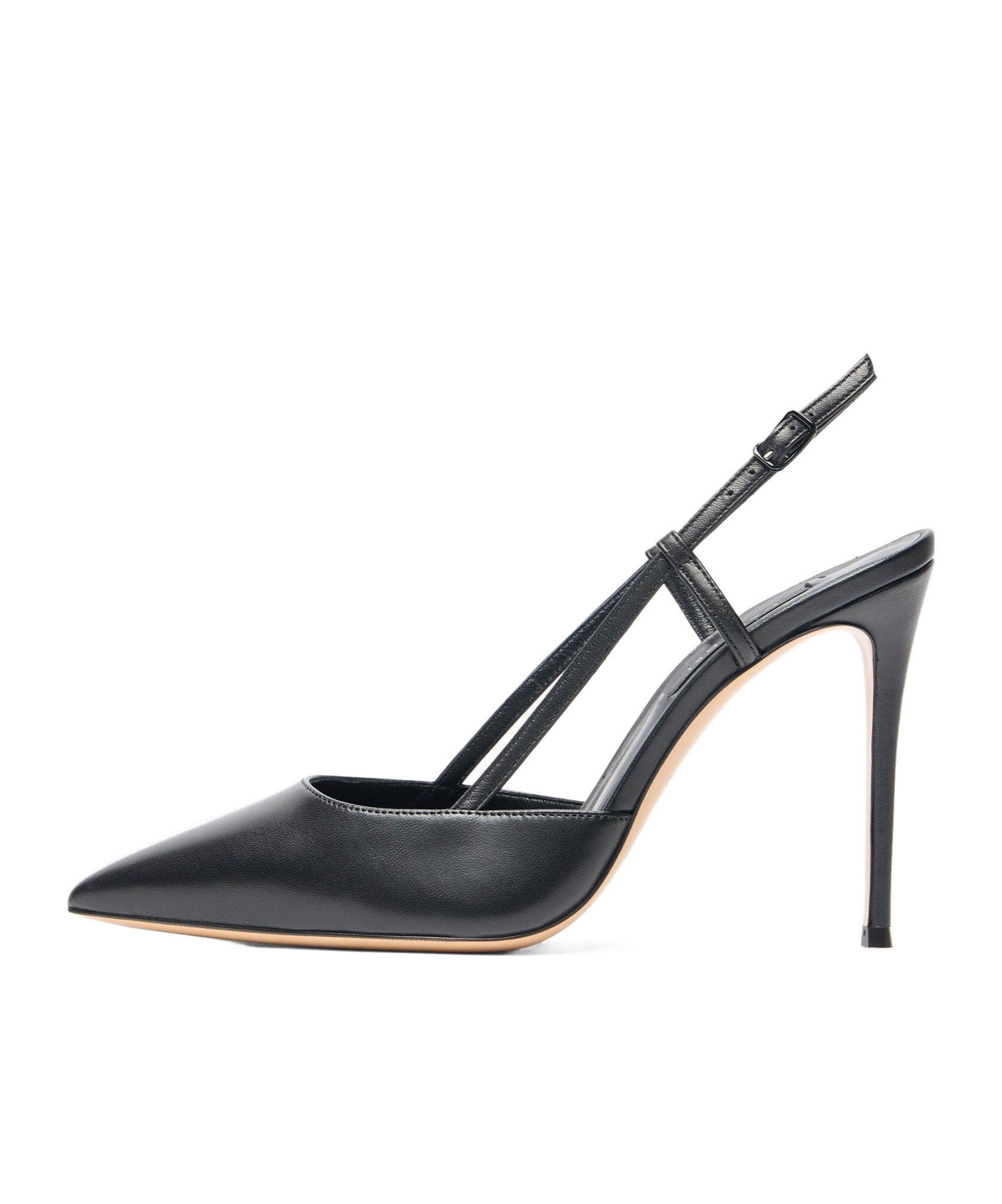Casadei 100mm Julia Pointed-toe Slingback Heeled Pumps In Black