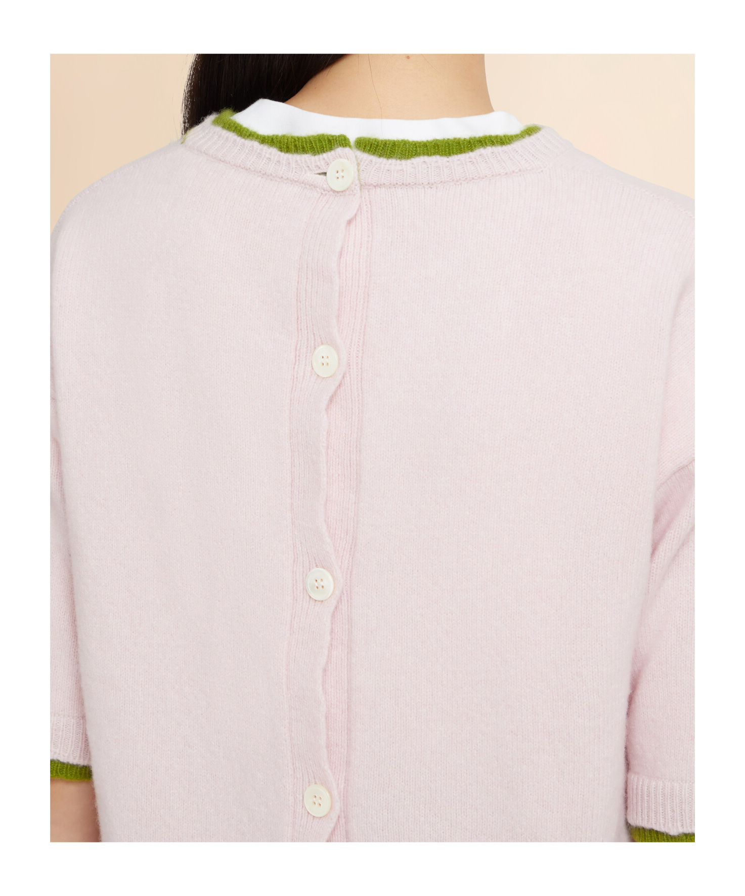 Marni Three-quarter Sleeves Sweater In Pink