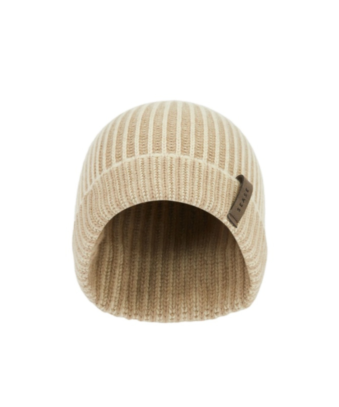 Sease Ribbed Cashmere Hat In Brown