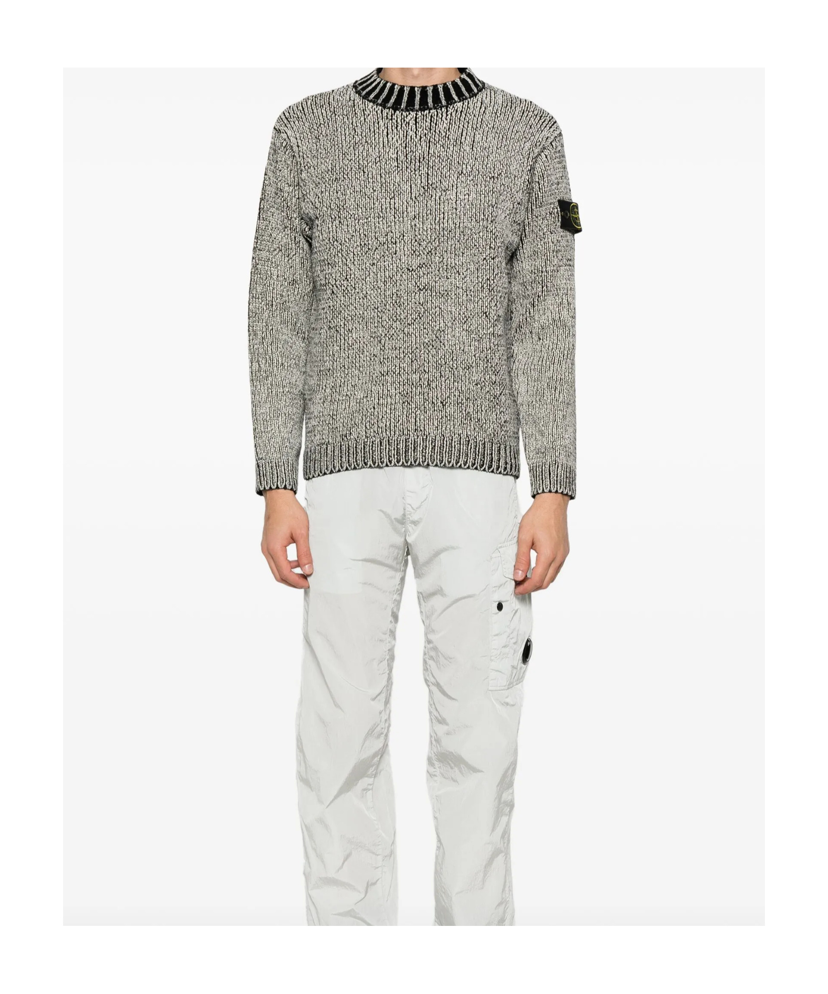 Stone Island Crew-neck Sweater In Black